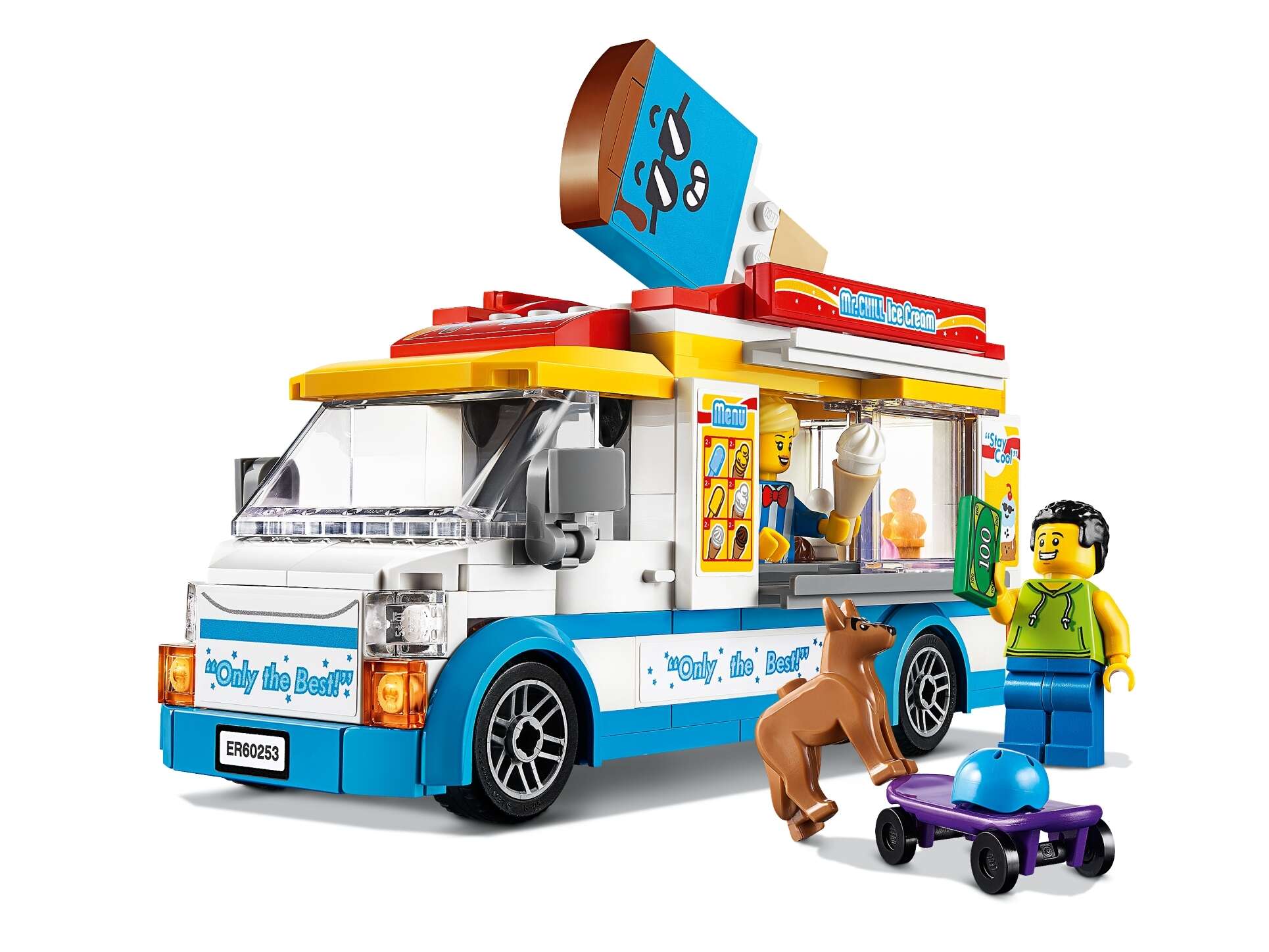 LEGO 60253 City Eiswagen mit Skater- und Hundefigur