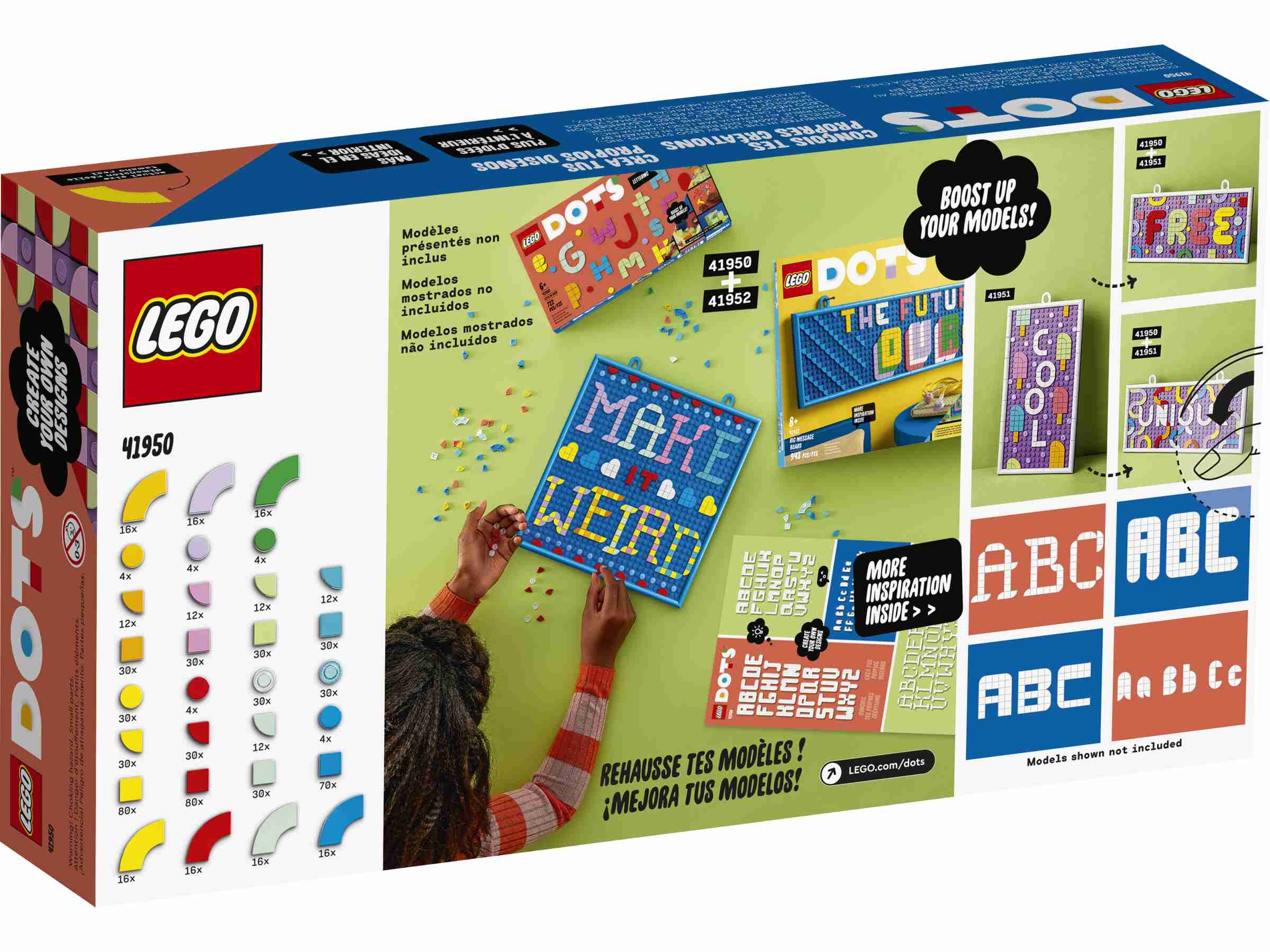 LEGO 41950 DOTS Ergänzungsset XXL – Botschaften, verschiedene Formen und Farben