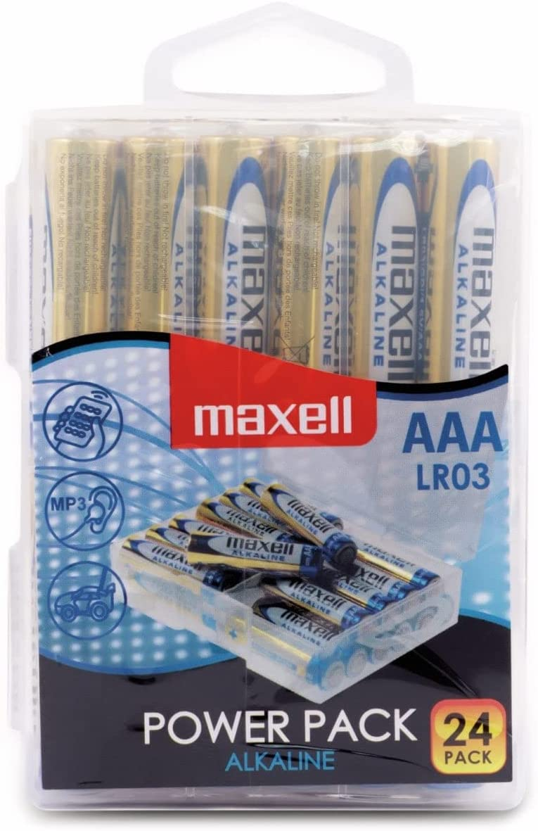 Maxell AAA Micro LR03, 1.5V Alkaline Batterie, MN2400, 24er-Pack