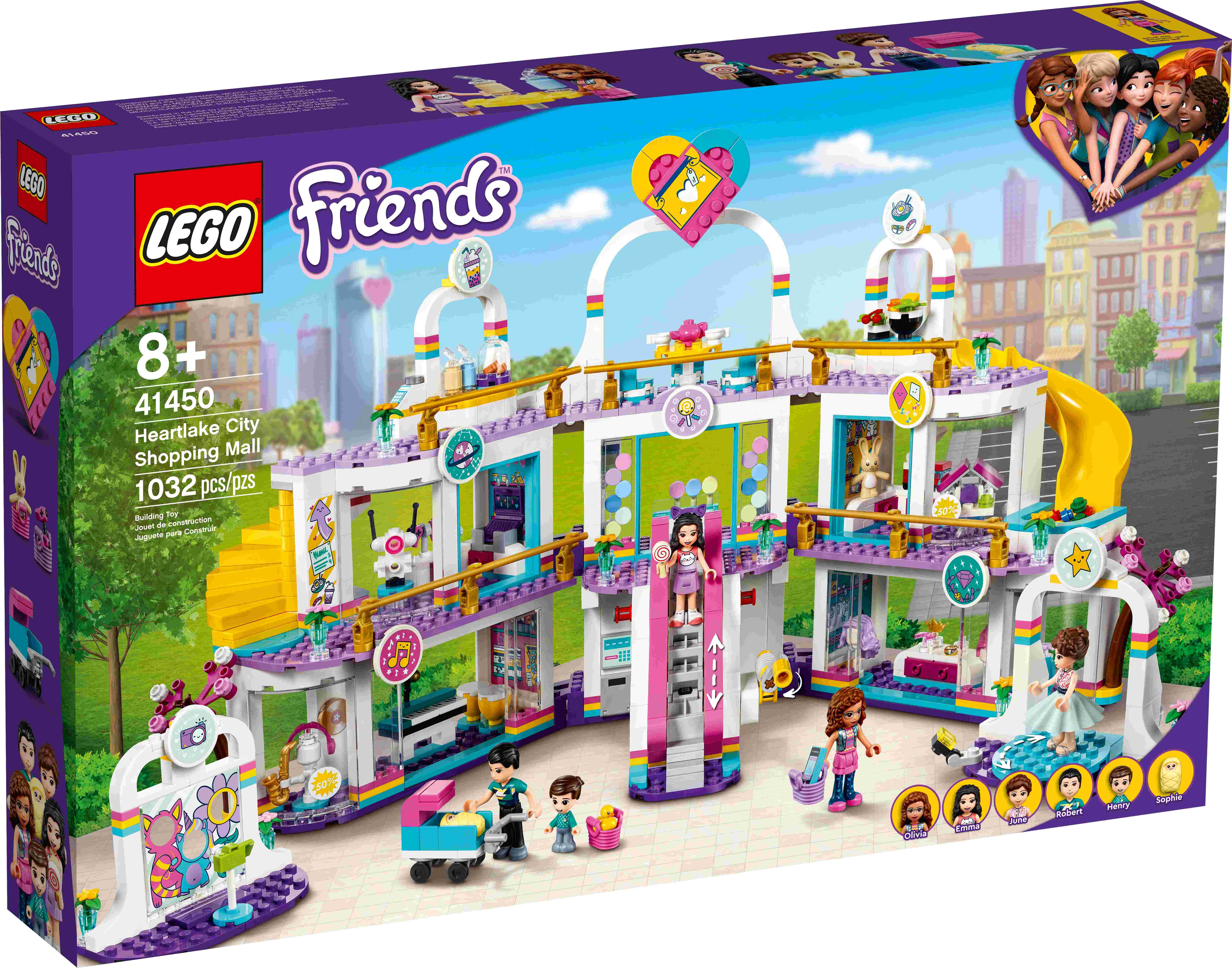 LEGO 41450 Friends Heartlake City Kaufhaus mit 5 Geschäften und 6 Figuren