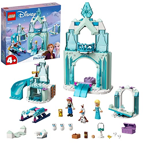 LEGO 43194 Disney Princess Annas und Elsas Wintermärchen, Eiskönigin mit Schloss