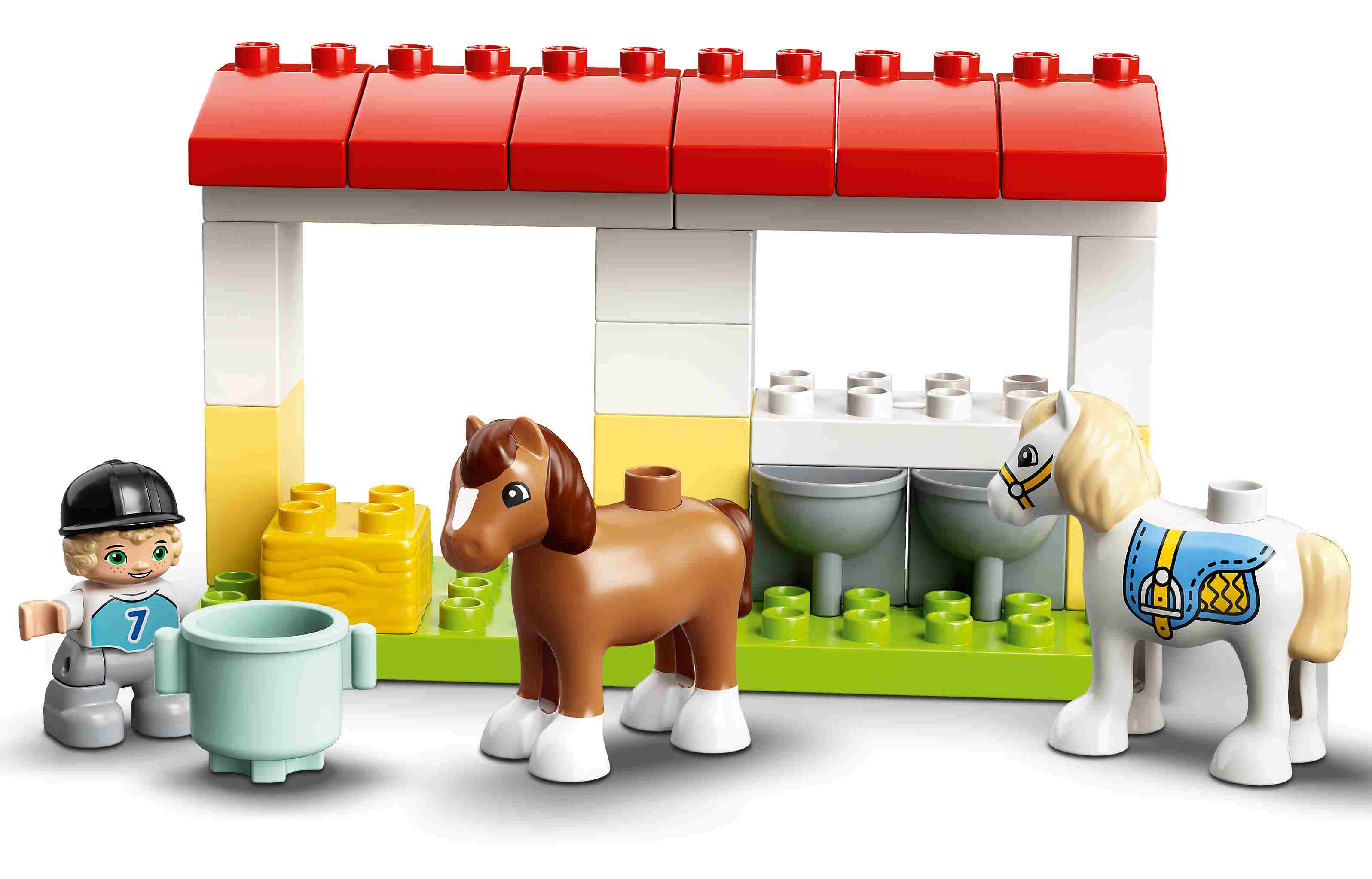 LEGO 10951 DUPLO Pferdestall und Ponypflege, Bauernhof, Kleinkinder ab 2 J