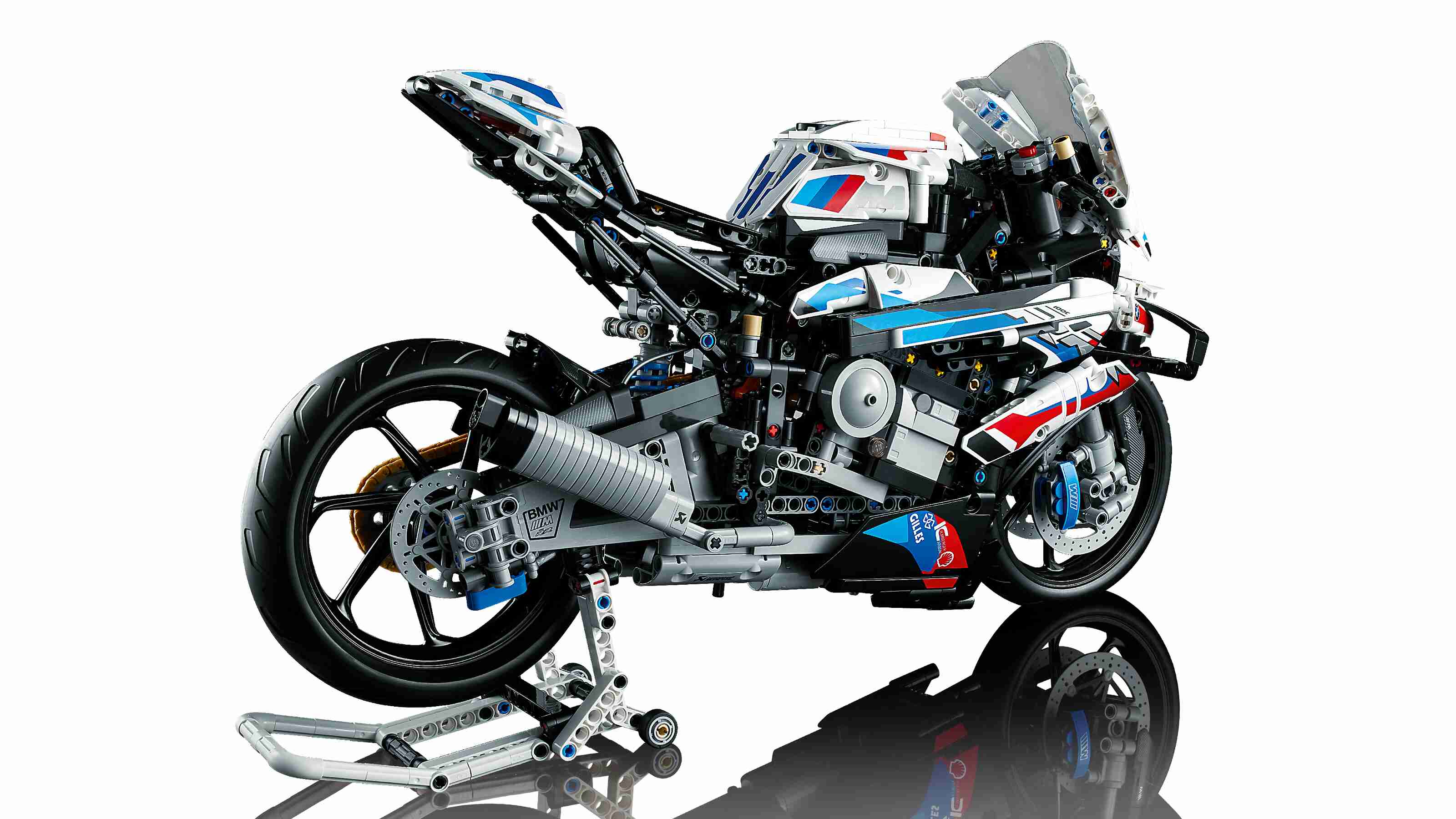 LEGO 42130 Technic BMW M 1000 RR, Motorrad mit 3-Gang-Getriebe, Kettenantrieb 