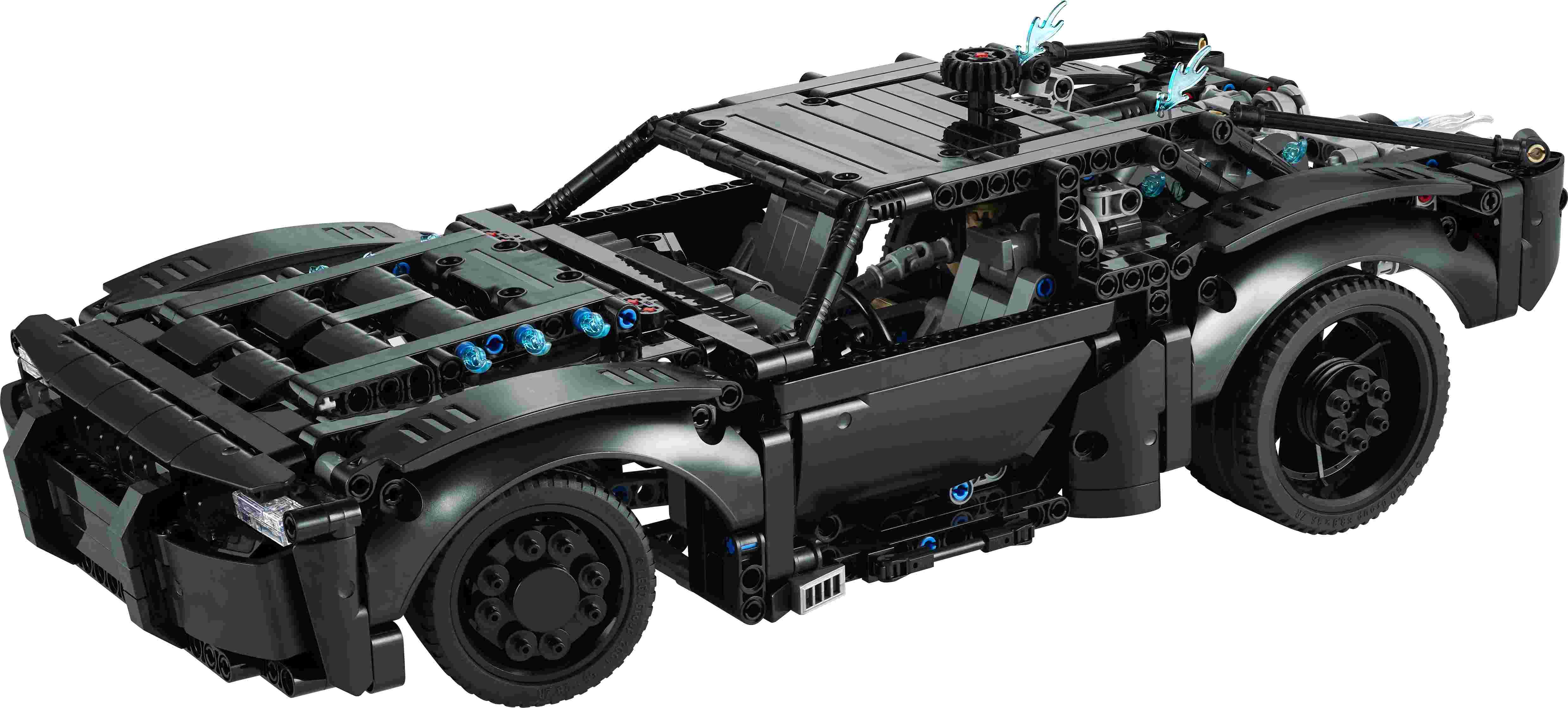 LEGO 42127 Technic BATMANS BATMOBIL, Version von 2022, 2 Lichtsteine