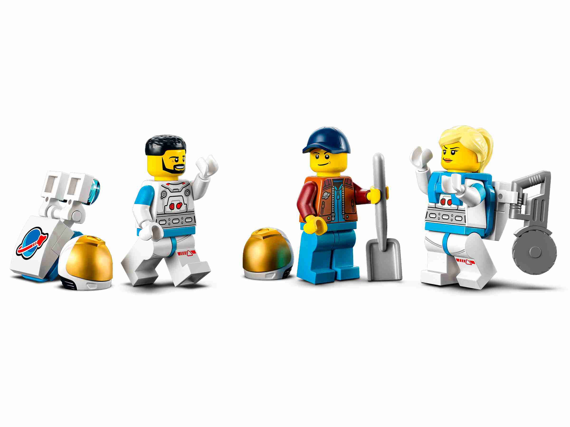 LEGO 60348 City Mond-Rover, 3 Astronauten-Minifiguren, Meteorit
