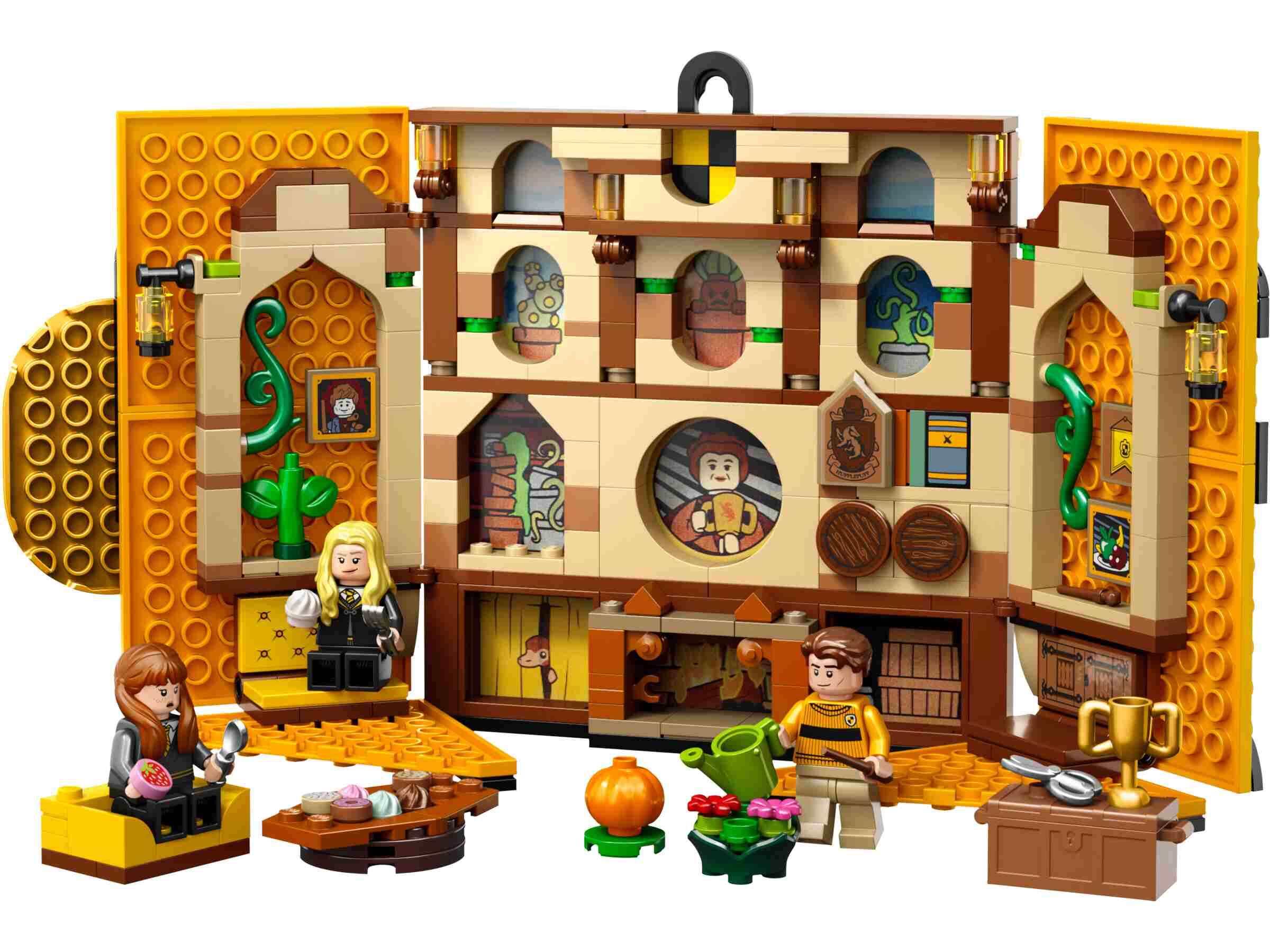 LEGO 76412 Harry Potter Hausbanner Hufflepuff, 3 Minifiguren