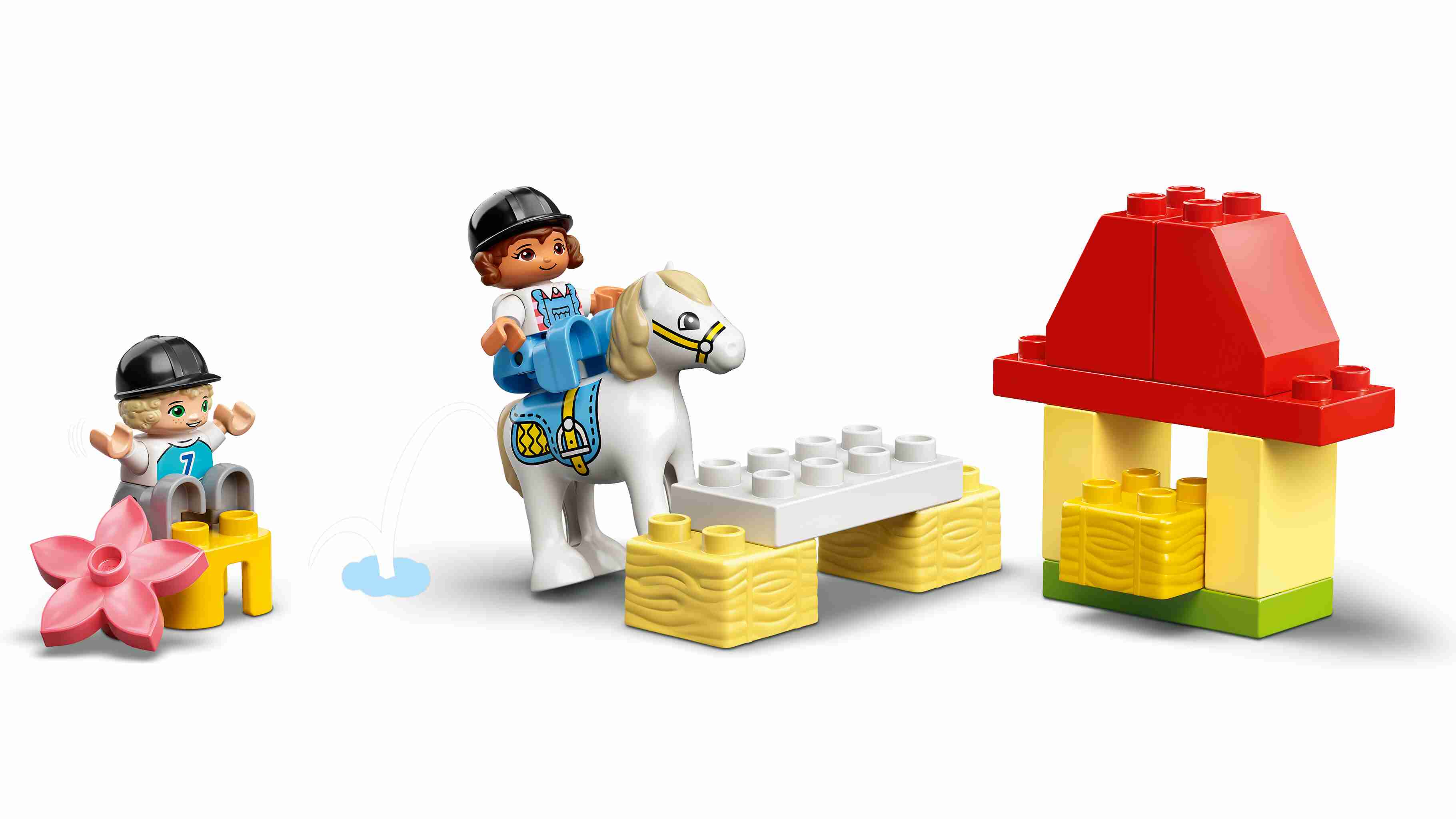 LEGO 10951 DUPLO Pferdestall und Ponypflege, Bauernhof, Kleinkinder ab 2 J