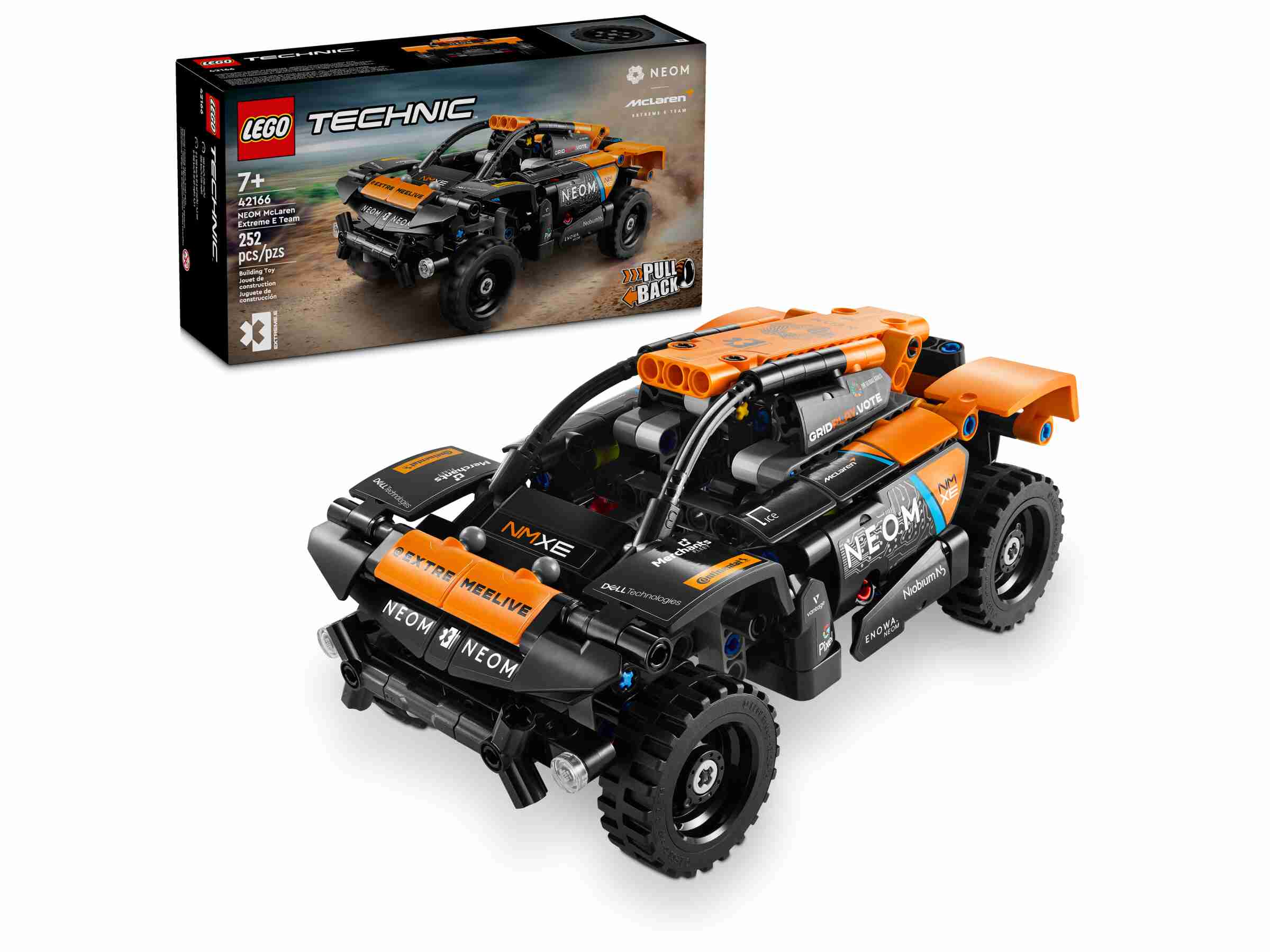 LEGO 42166 Technic NEOM McLaren Extreme E Race Car, Rückziehmotor