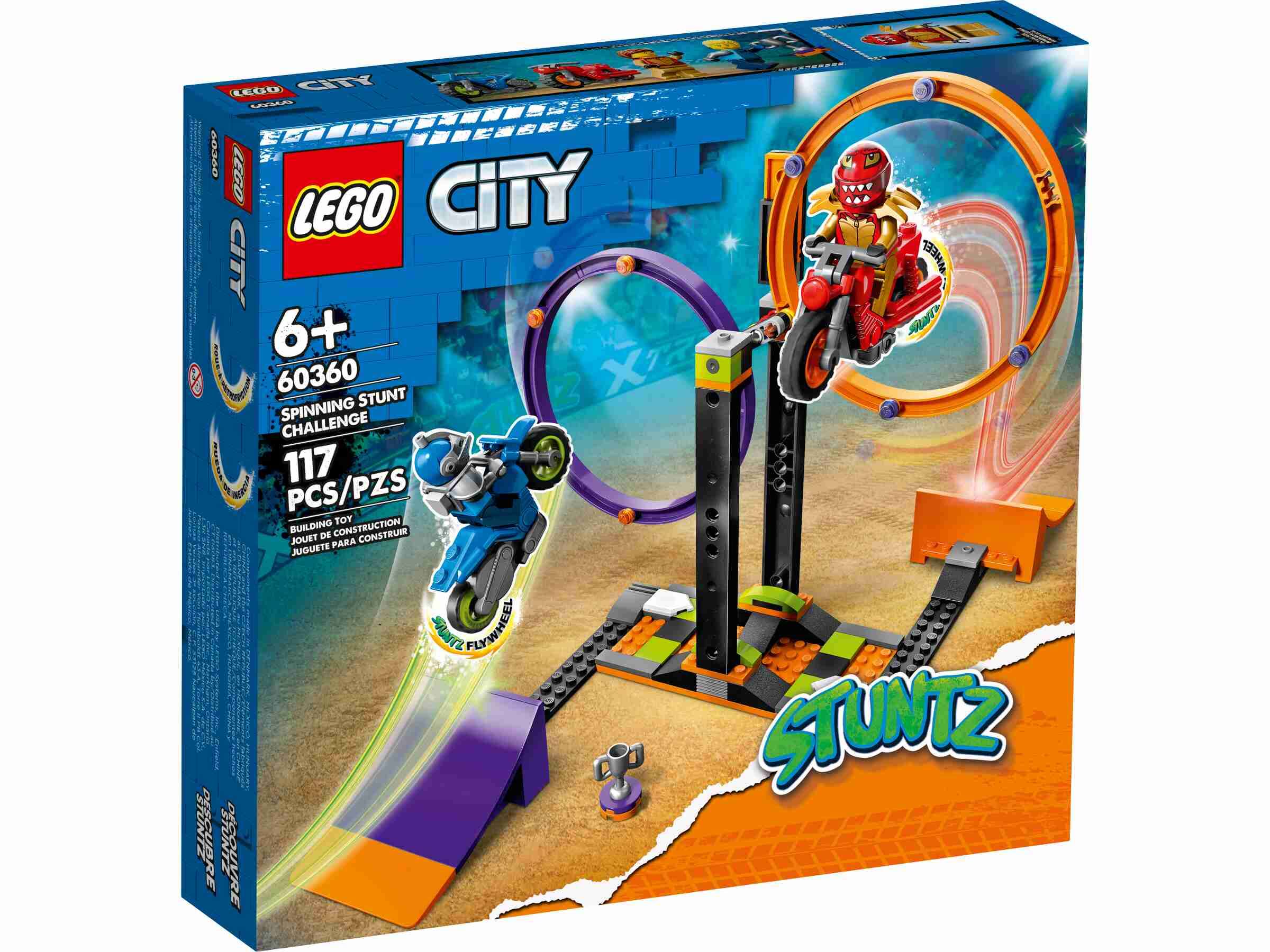 LEGO 60360 City Kreisende Reifen-Challenge, 2 Stuntfahrer-Minifiguren