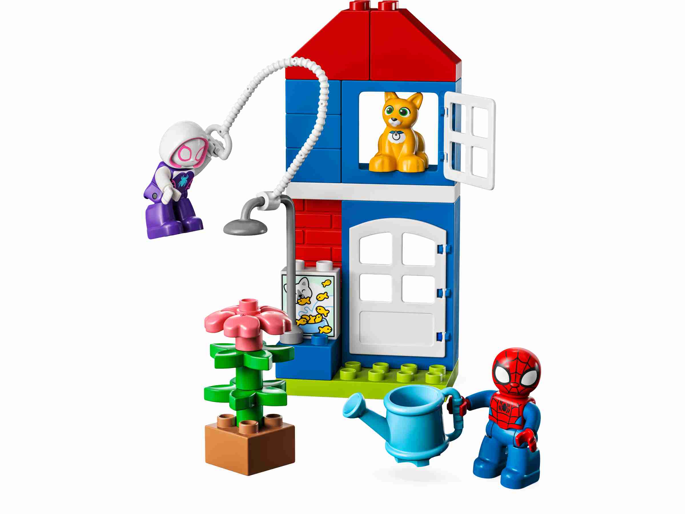 LEGO 10995 DUPLO Marvel Spider-Mans Haus, Spidey, Ghost-Spider und Katze Bootsie