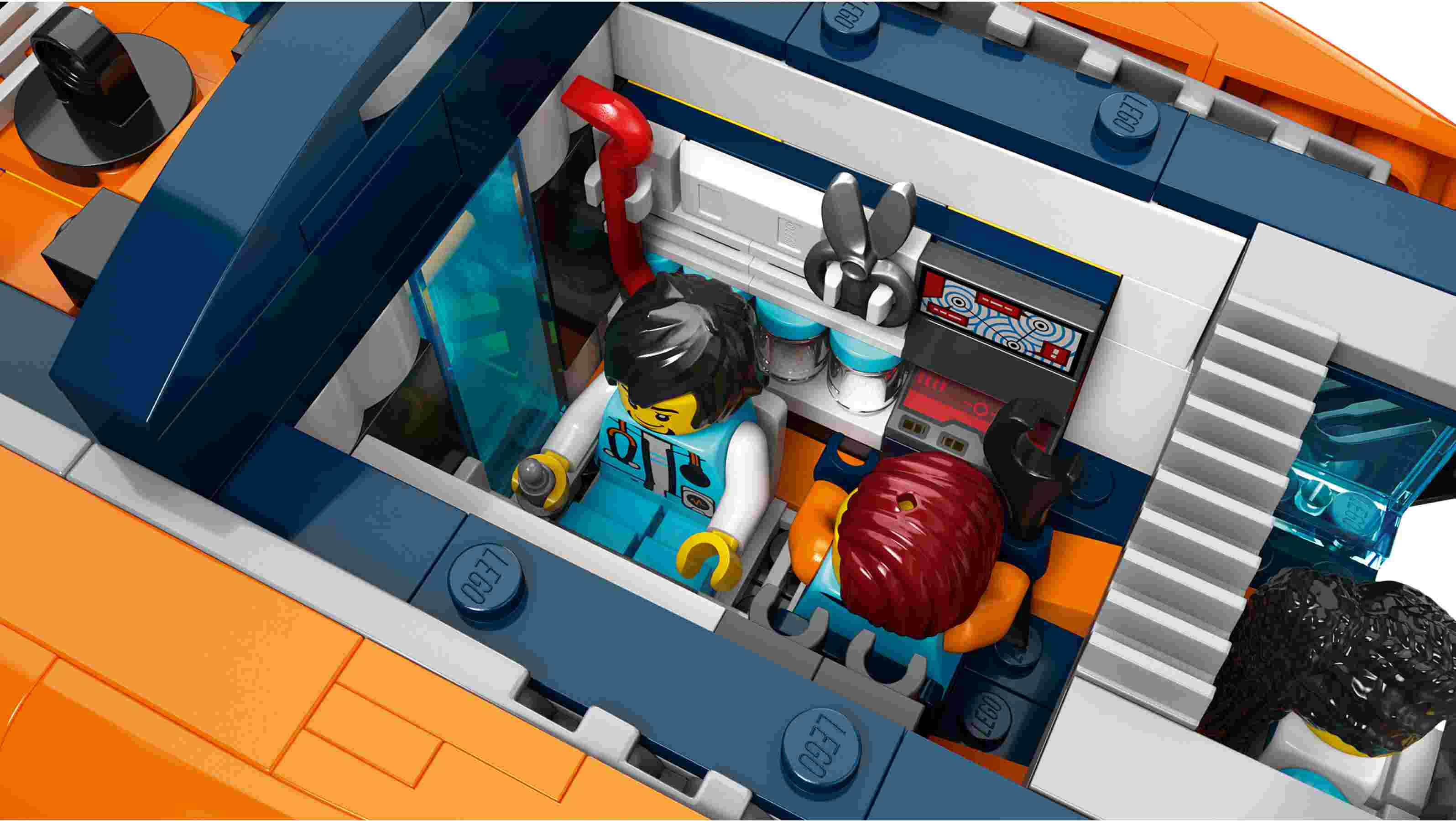 LEGO 60379 City Forscher-U-Boot, 6 Minifiguren, Schiffswrack mit Schatz