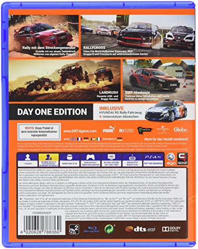 DiRT 4 Day One Edition [PlayStation 4]