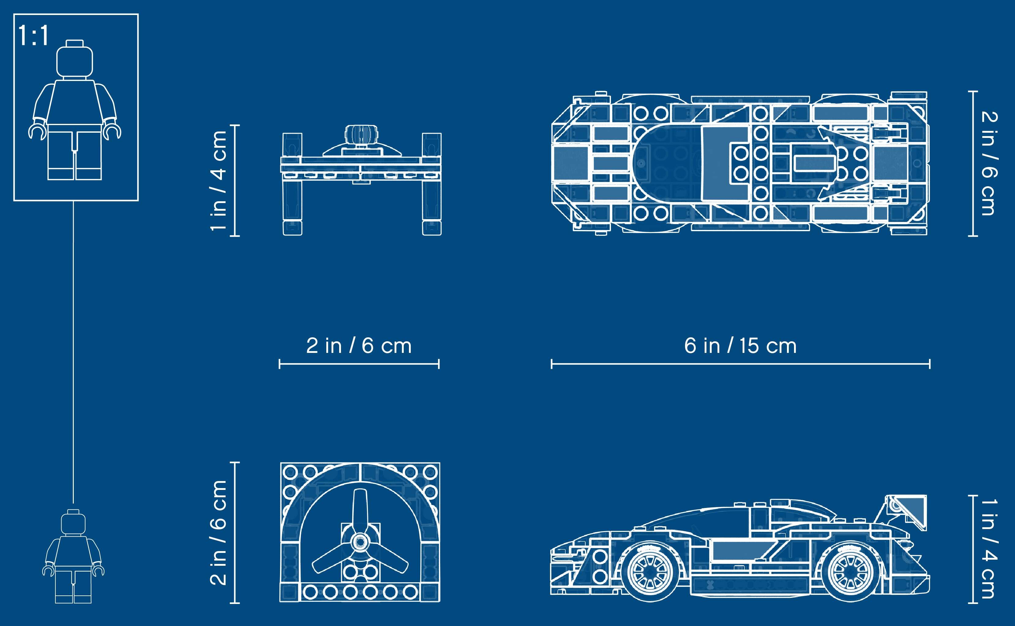 LEGO 75892 Speed Champions McLaren Senna Rennwagen + Rennfahrer-Minifigur