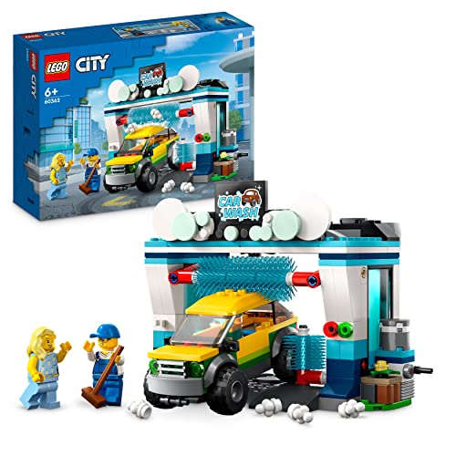 LEGO 60362 City Autowaschanlage, Auto, 2 Minifiguren, Reifenfüller