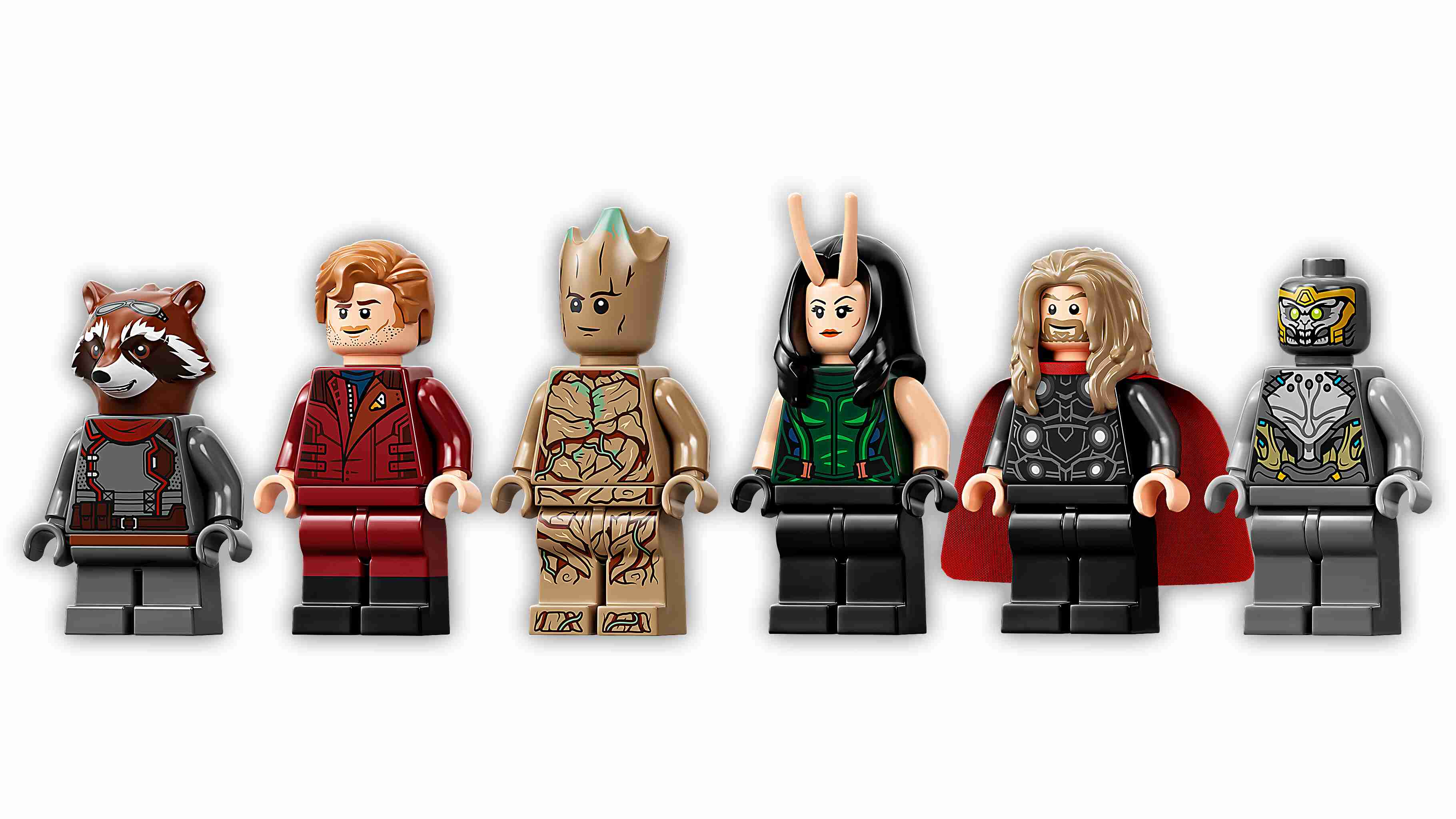 LEGO 76193 Marvel Super Heroes Das Schiff der Wächter, Avengers, 6 Minifiguren