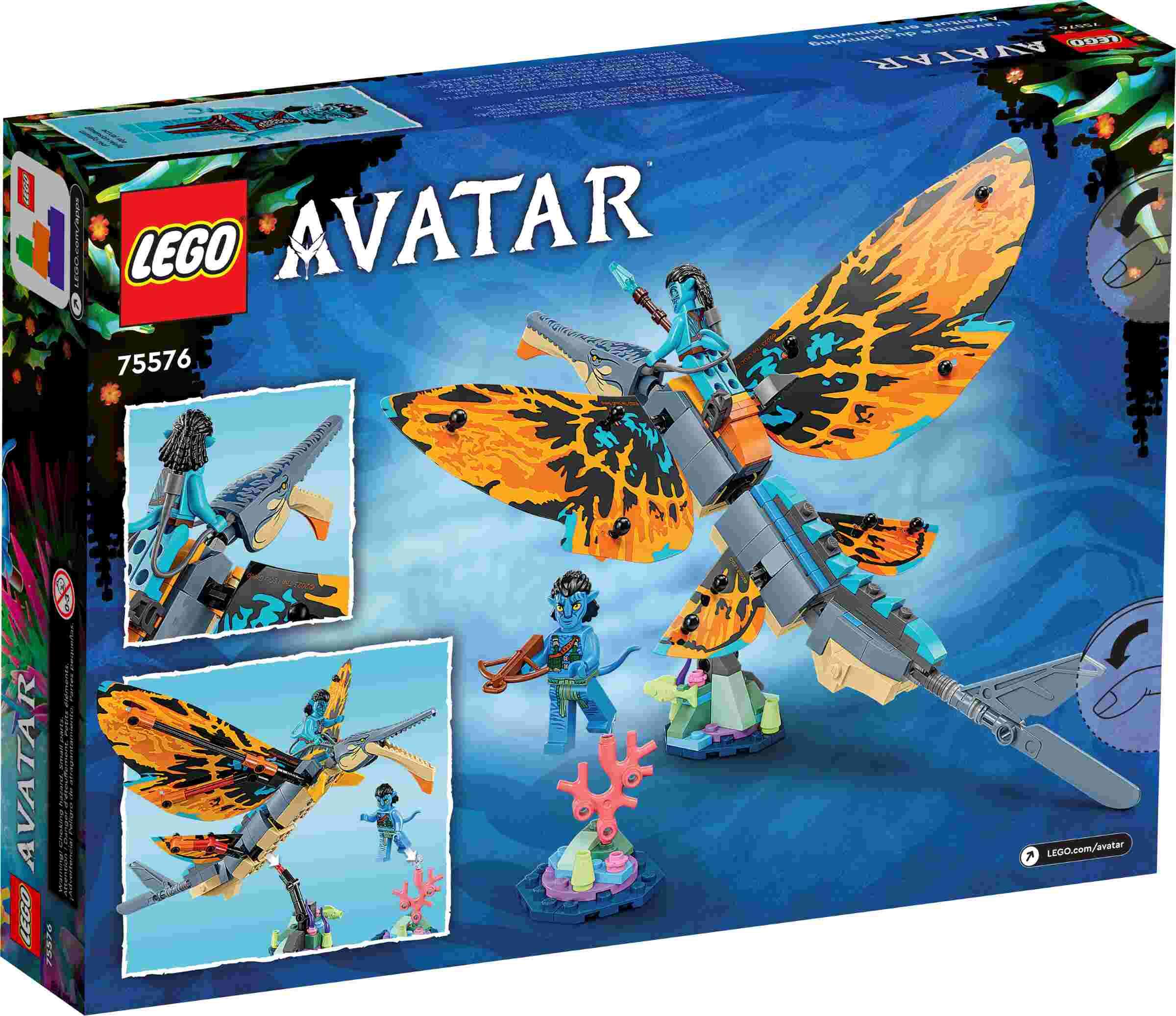 LEGO 75576 Avatar Skimwing Abenteuer, Tonowari und Jake Sully, Korallenriff