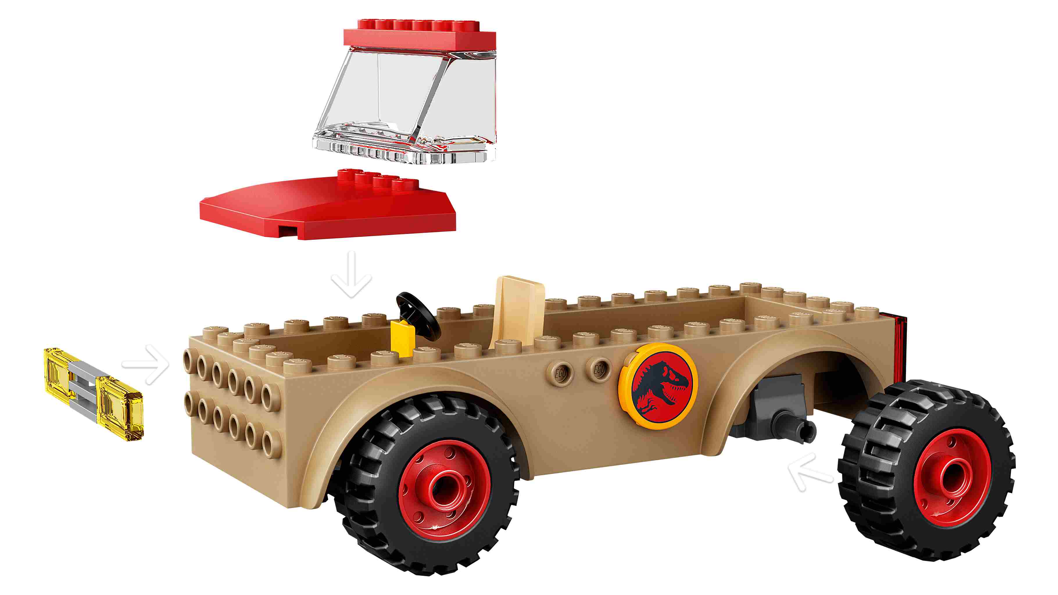 LEGO 76939 Jurassic World Flucht des Stygimoloch, 3 Miniiguren, Baumhaus