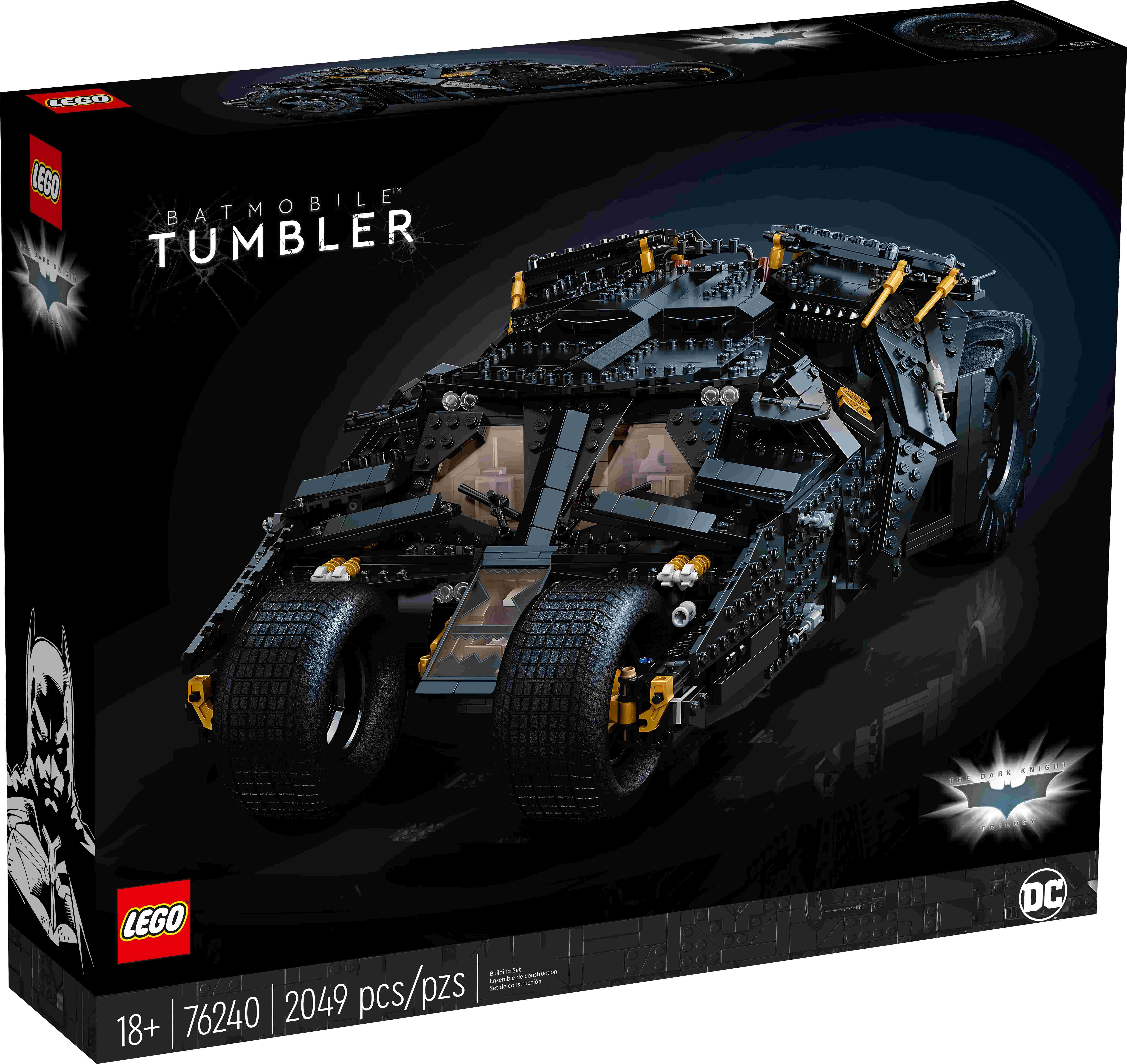 LEGO 76240 DC Batman – Batmobill Tumbler, Bauset für Erwachsene