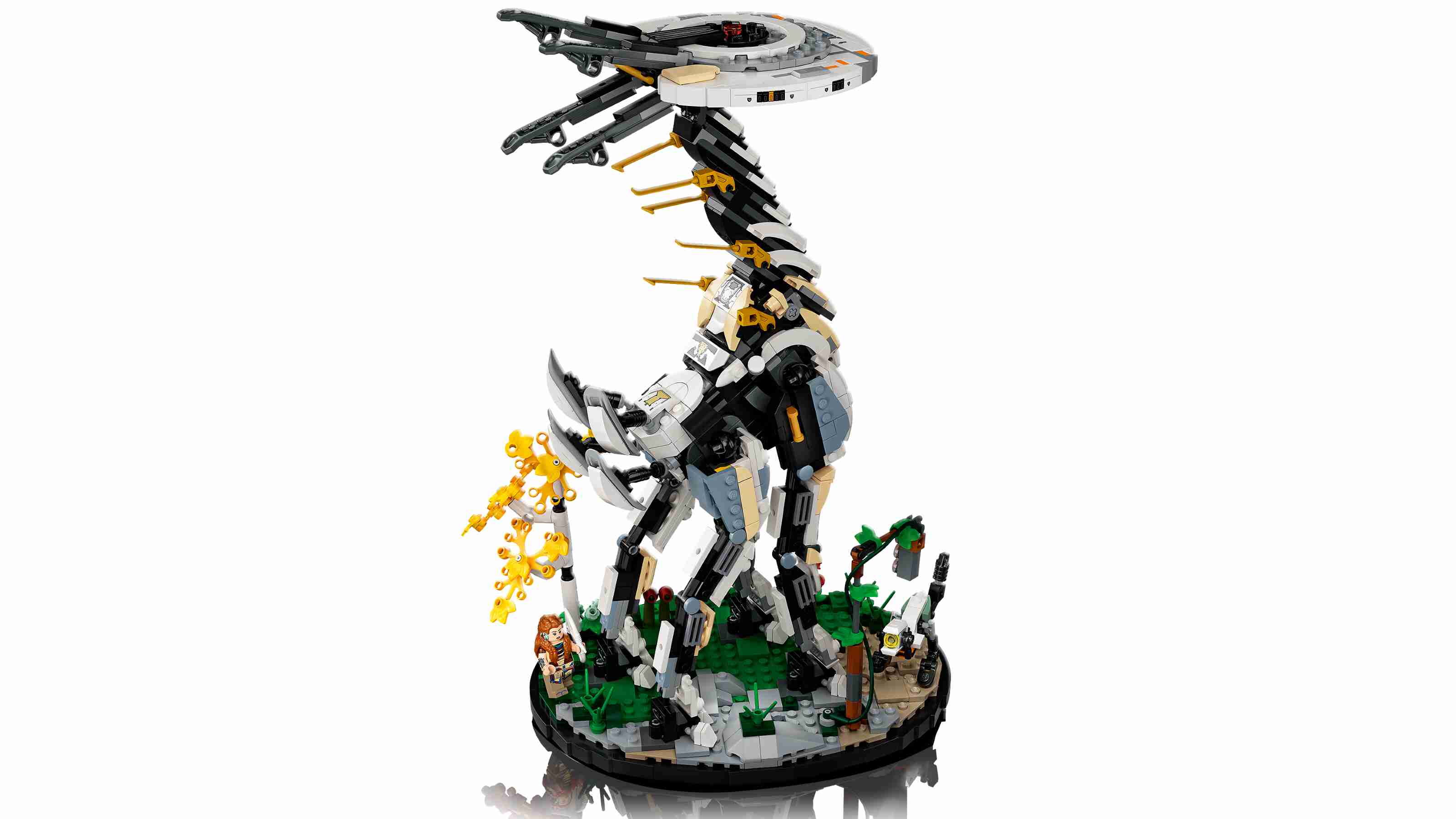 LEGO 76989 Horizon Forbidden West: Langhals mit Aloy-Minifigur und Wächter-Figur