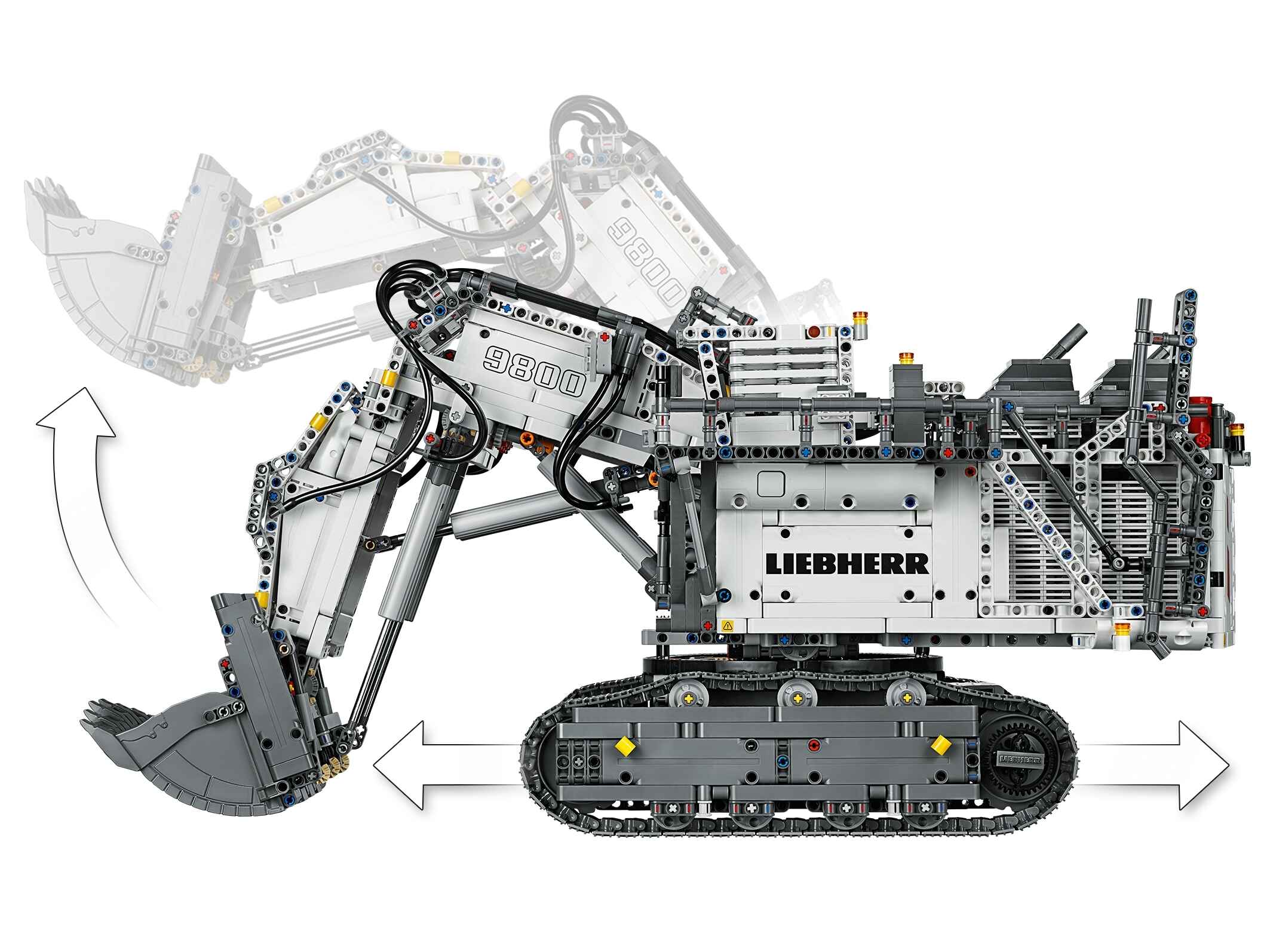 LEGO 42100 Technic Liebherr Bagger R 9800, App-gesteuerte Konstruktionsspielzeug