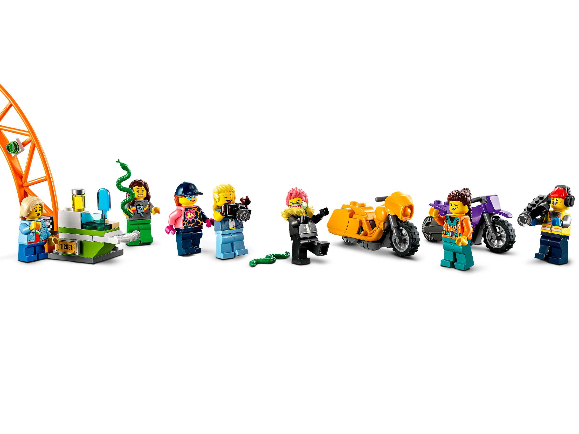 LEGO 60339 City Stuntz Stuntshow-Doppellooping, Monstertruck, 7 Minifiguren