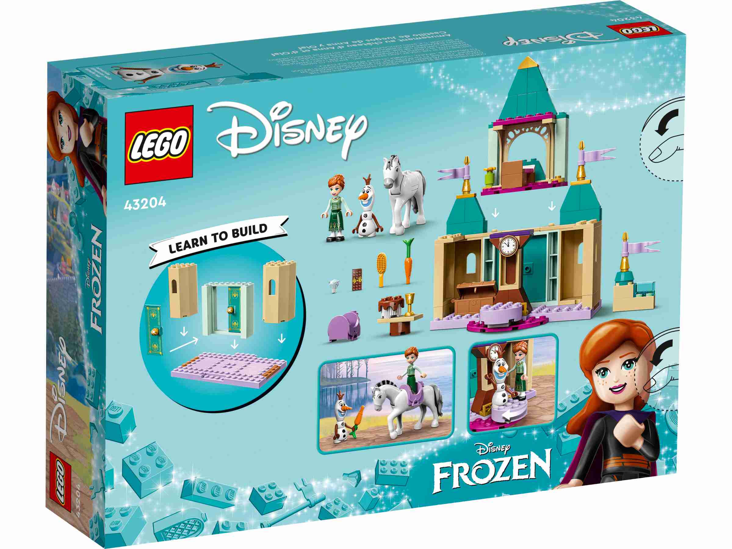 LEGO 43204 Disney Frozen, Annas und Olafs Spielspaß im Schloss