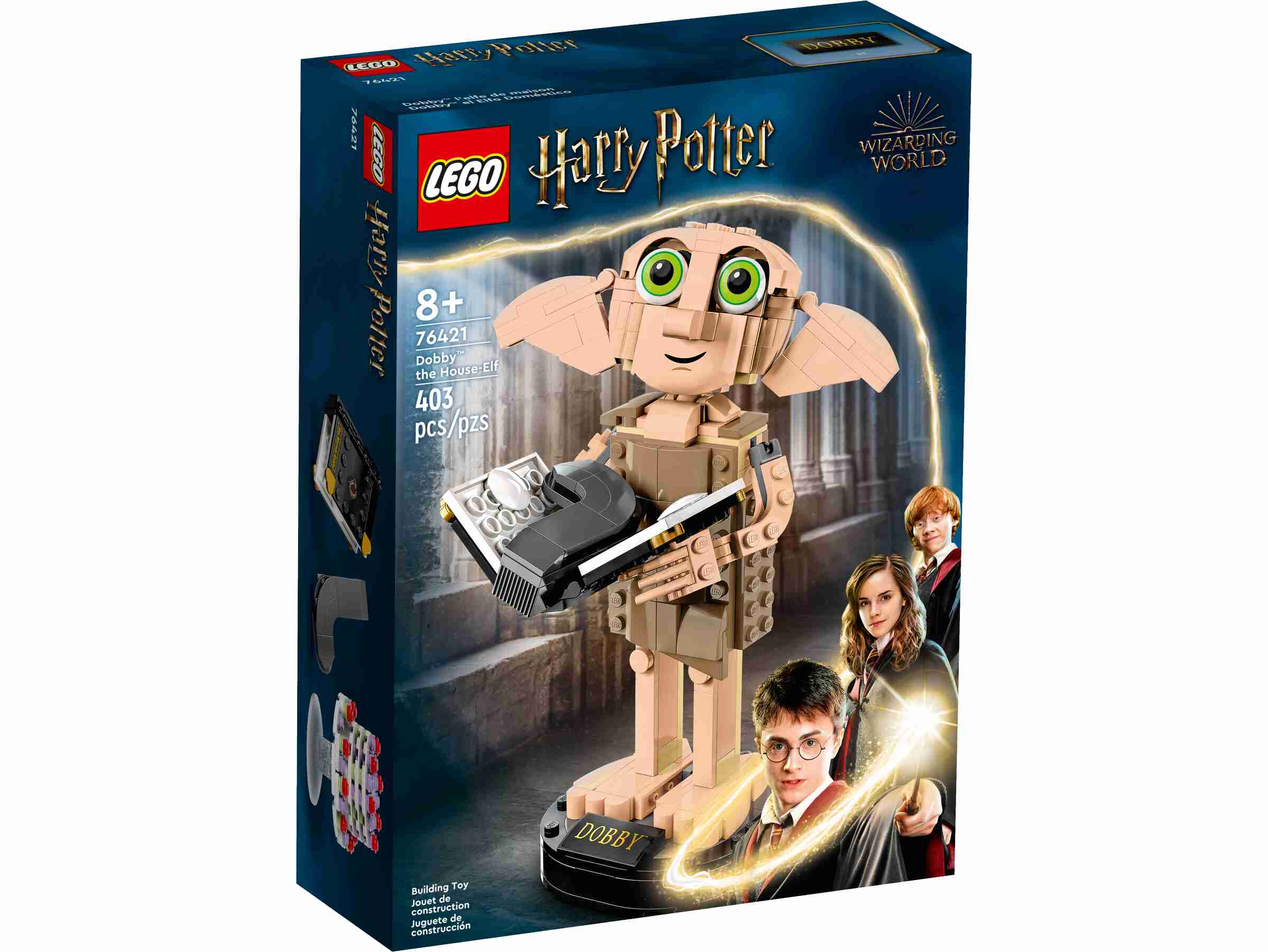 LEGO 76421 Harry Potter Dobby der Hauself, Harry Potters Socke, schwebende Torte