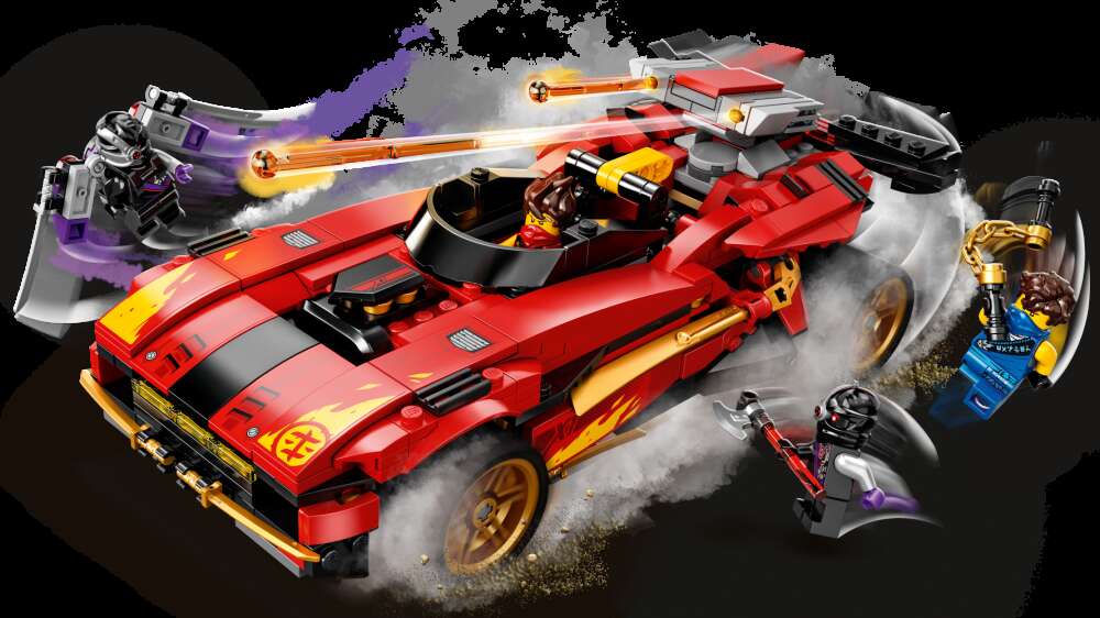 LEGO 71737 NINJAGO Legacy X-1 Ninja Supercar, 2-in-1-Fahrzeug, 5 Minifiguren