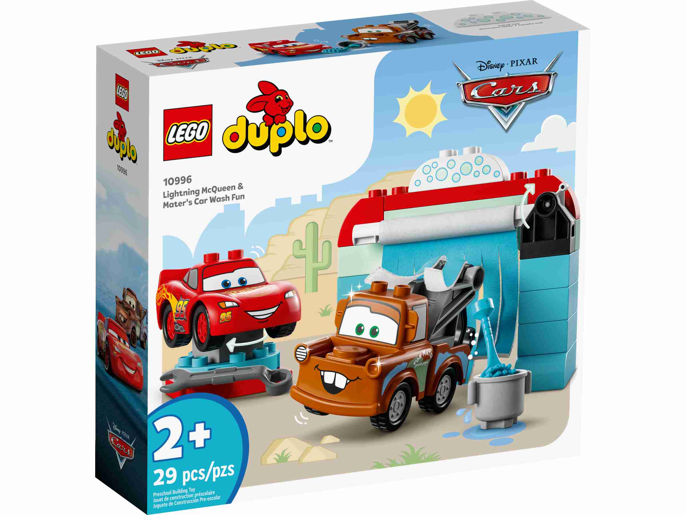 LEGO 10996 DUPLO Disney Cars Lightning McQueen und Mater in der Waschanlage