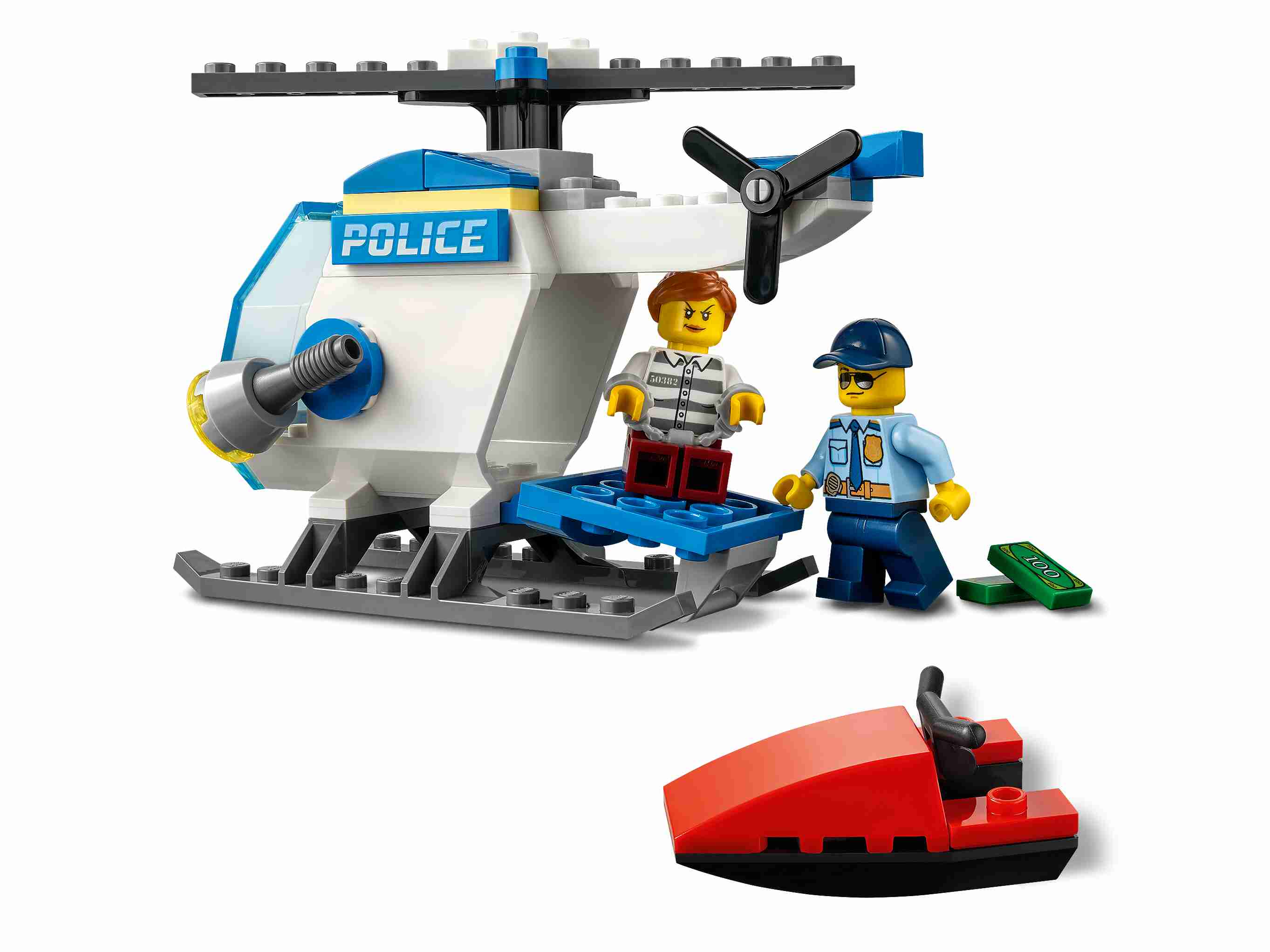 LEGO 60275 City Polizeihubschrauber Spielzeug mit Polizist und Gauner