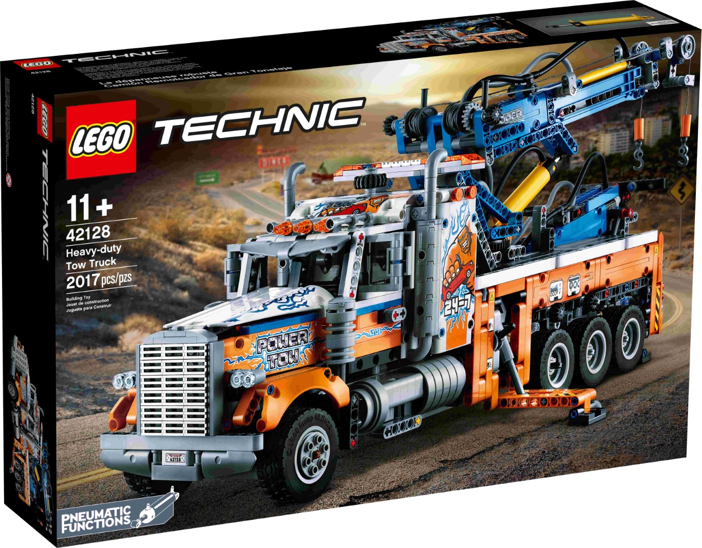 LEGO 42128 Technic Schwerlast-Abschleppwagen, Modellbauset, Kran-Spielzeug