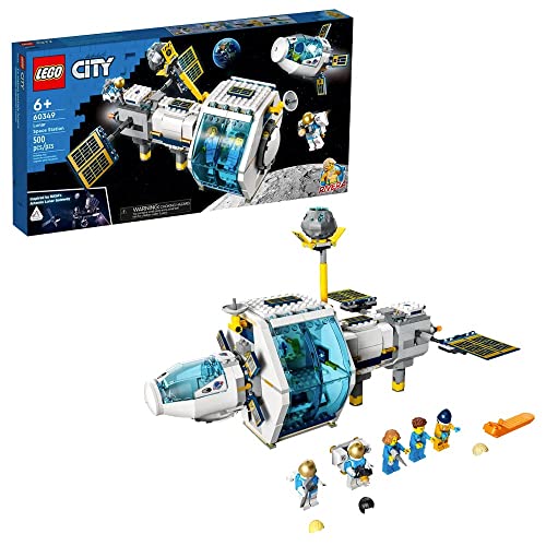 LEGO 60349 City Mond-Raumstation, Raumkapsel, 5 Astronauten-Minifiguren