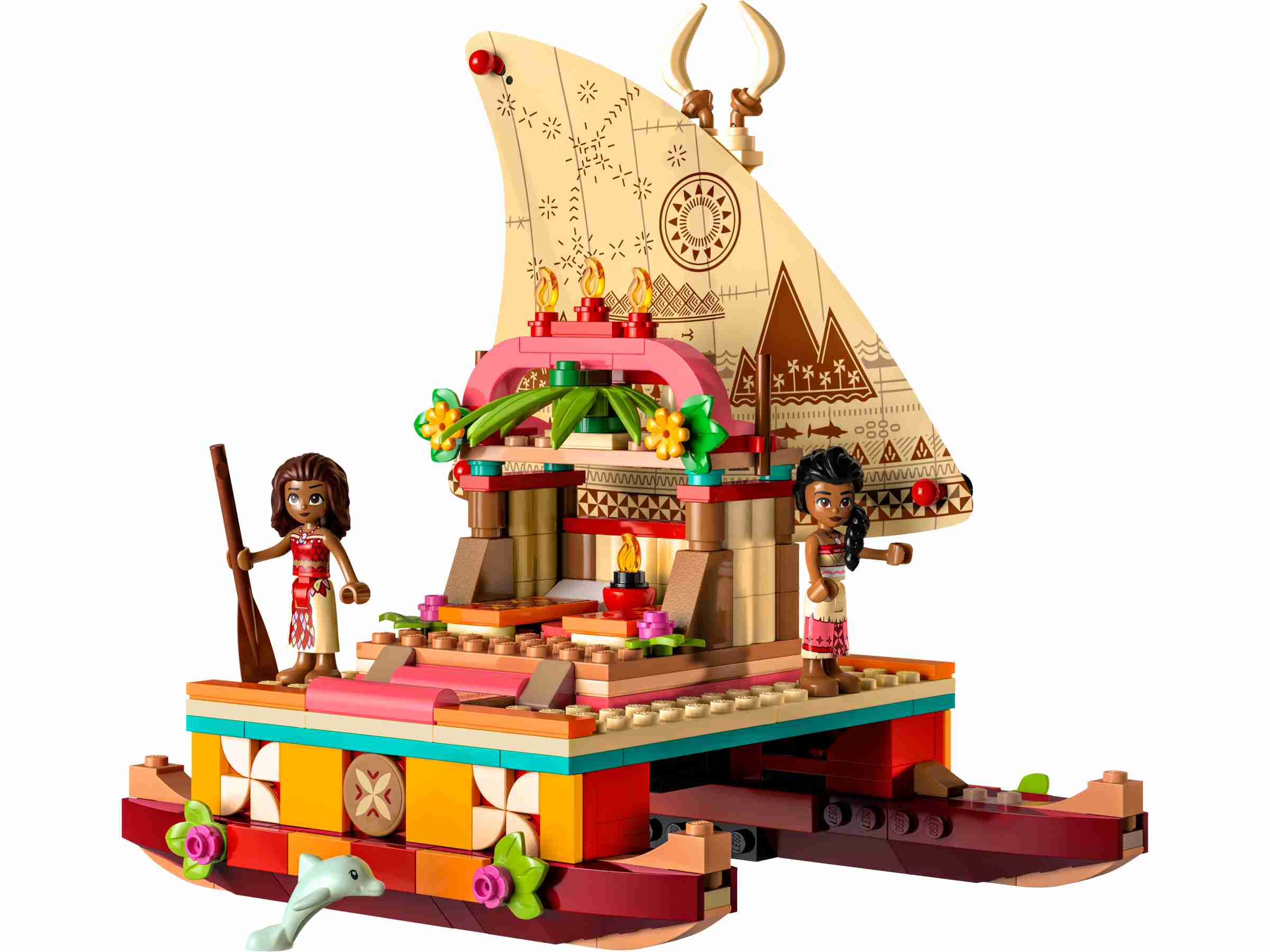 LEGO 43210 Disney Vaianas Katamaran, Vaiana und Sina, Delfin