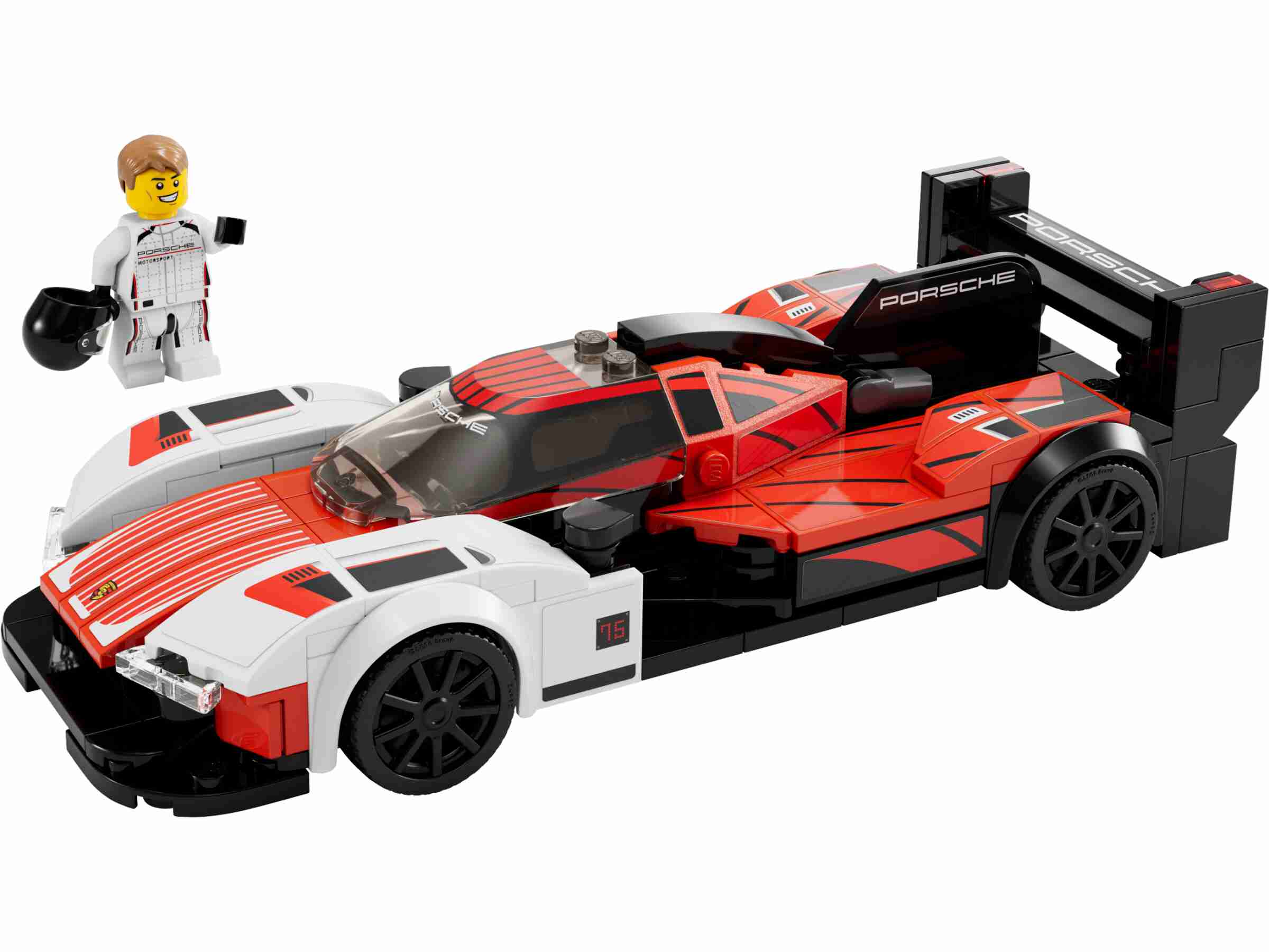 LEGO 76916 Speed Champions Porsche 963, 1 Minifigur, zum Spielen und Ausstellen