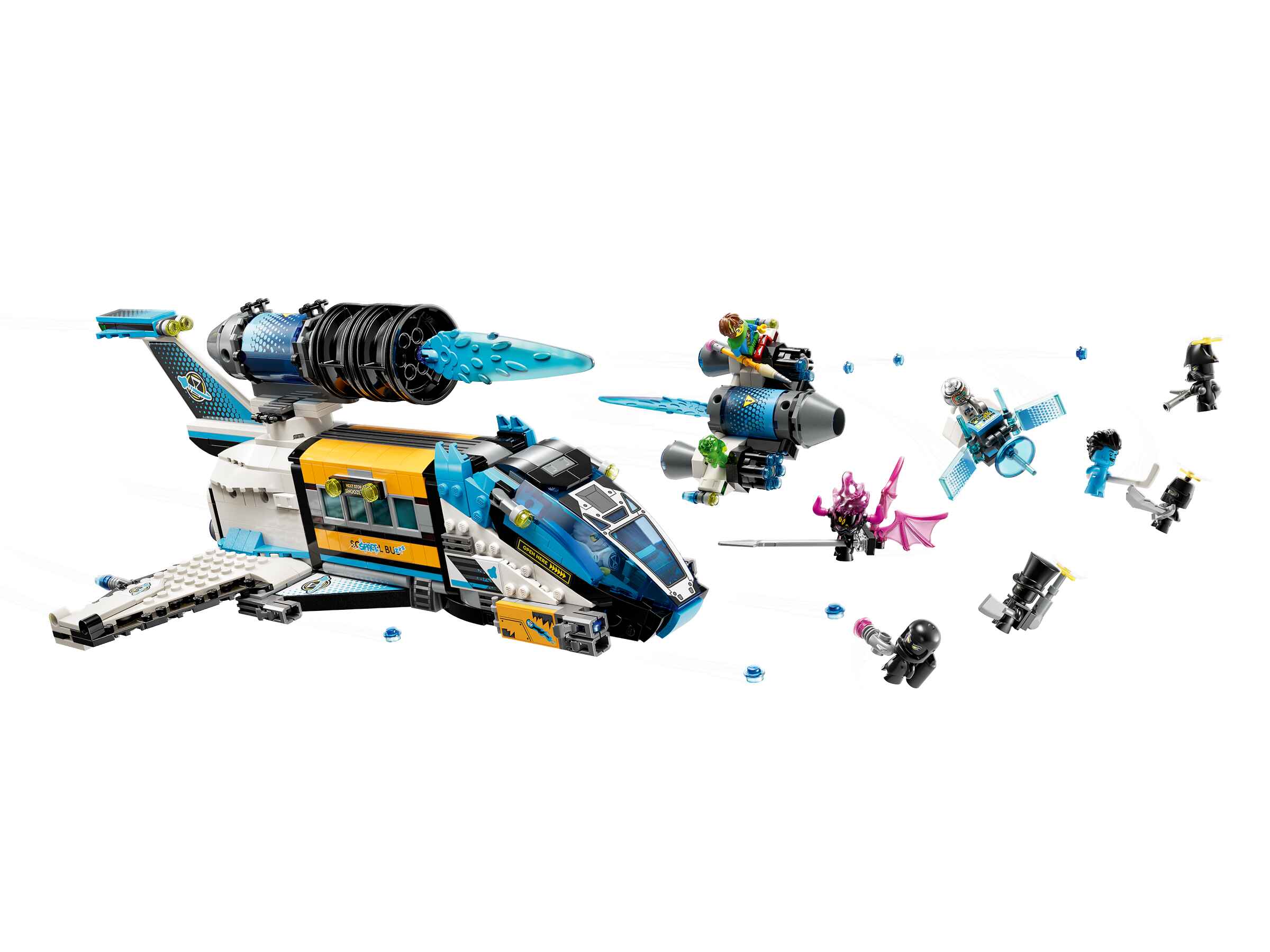 LEGO 71460 DREAMZzz Der Weltraumbus von Mr. Oz, 2 Baumöglichkeiten, 2 Figuren