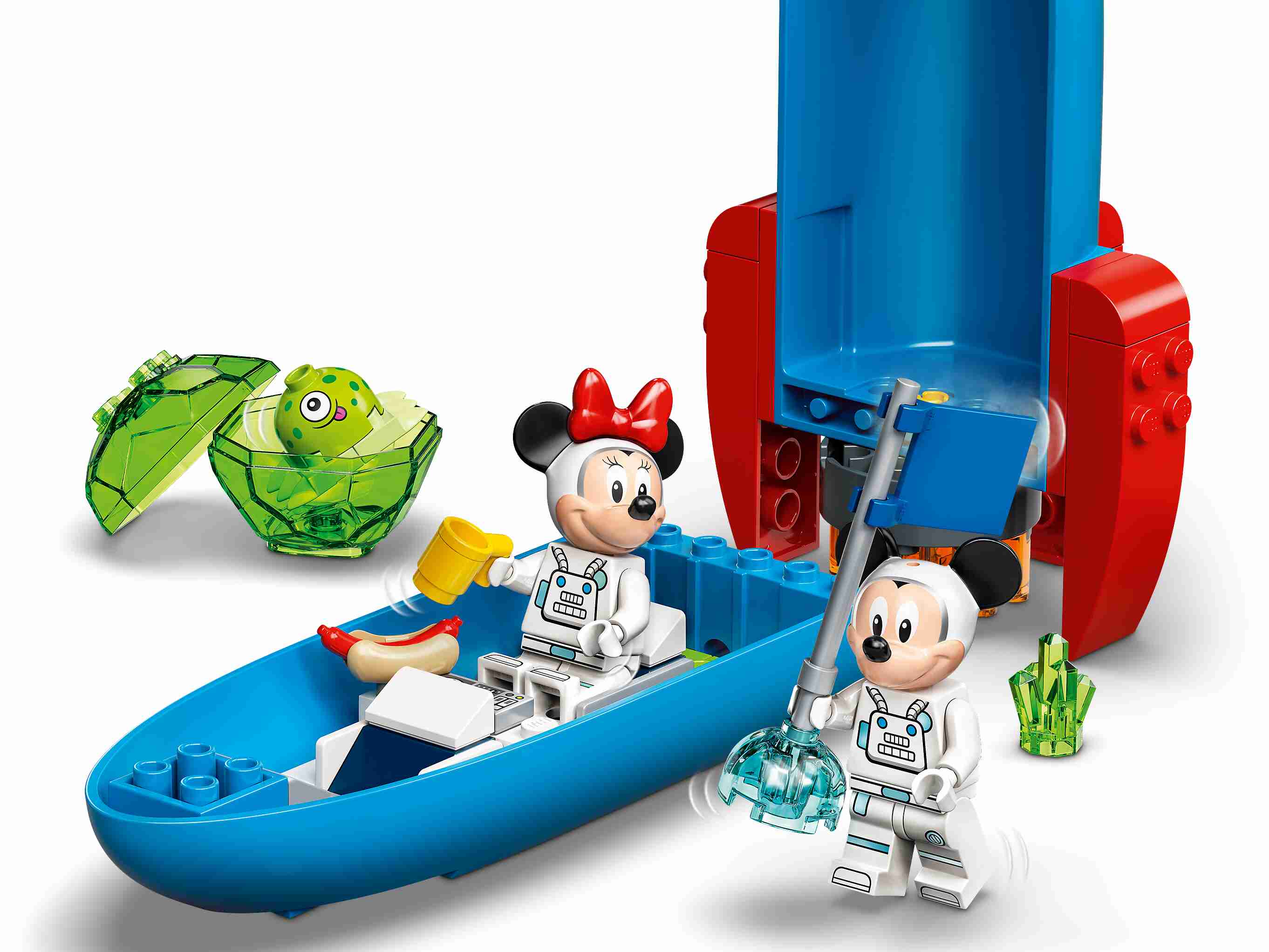 LEGO 10774 Mickys und Minnies Weltraumrakete mit einer aufklappbaren Rakete