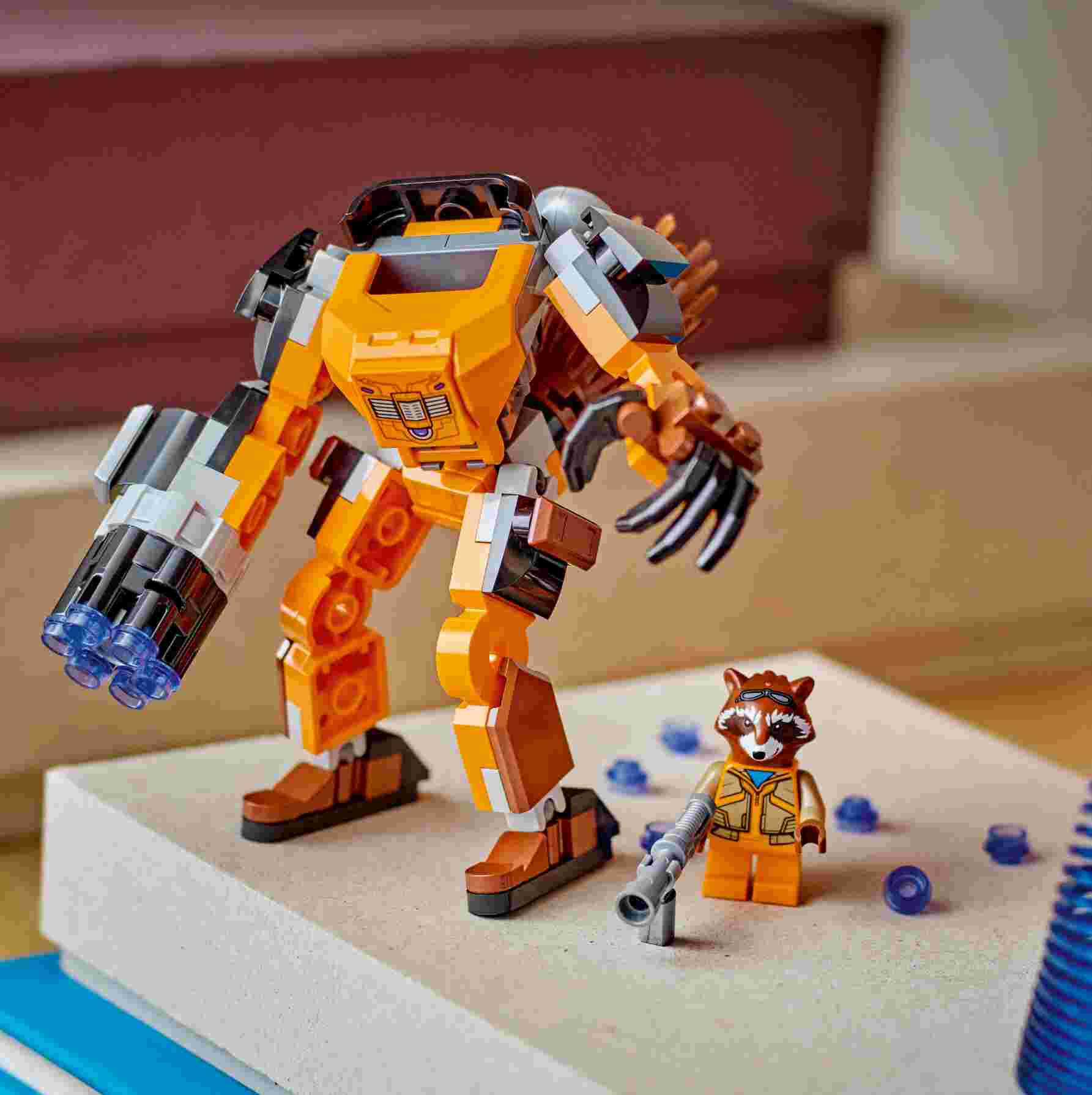 LEGO 76243 Marvel Rocket Mech, Guardians of the Galaxy, Rocket Minifigur