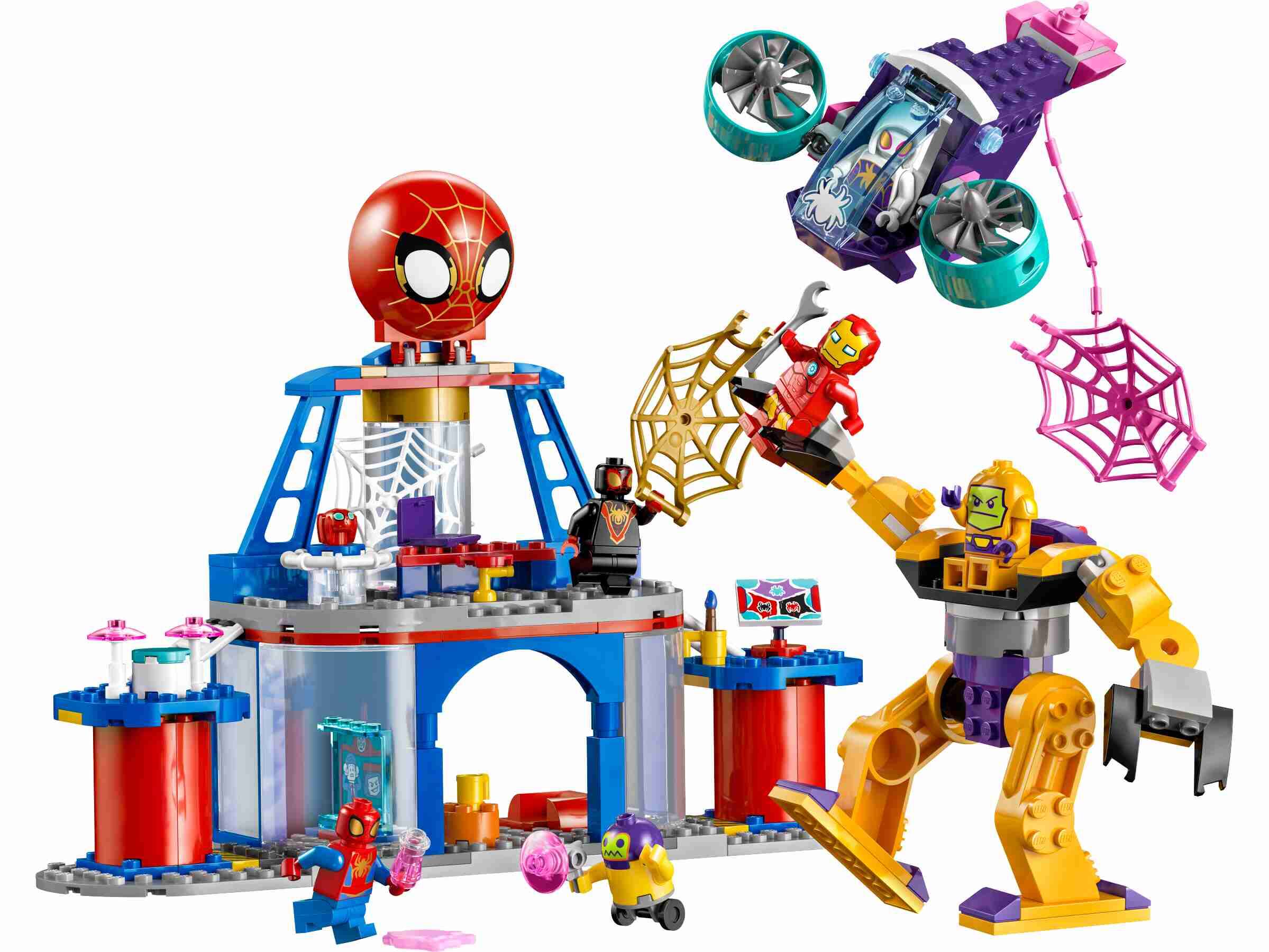 LEGO 10794 Marvel Das Hauptquartier von Spideys Team, 5 Minifiguren