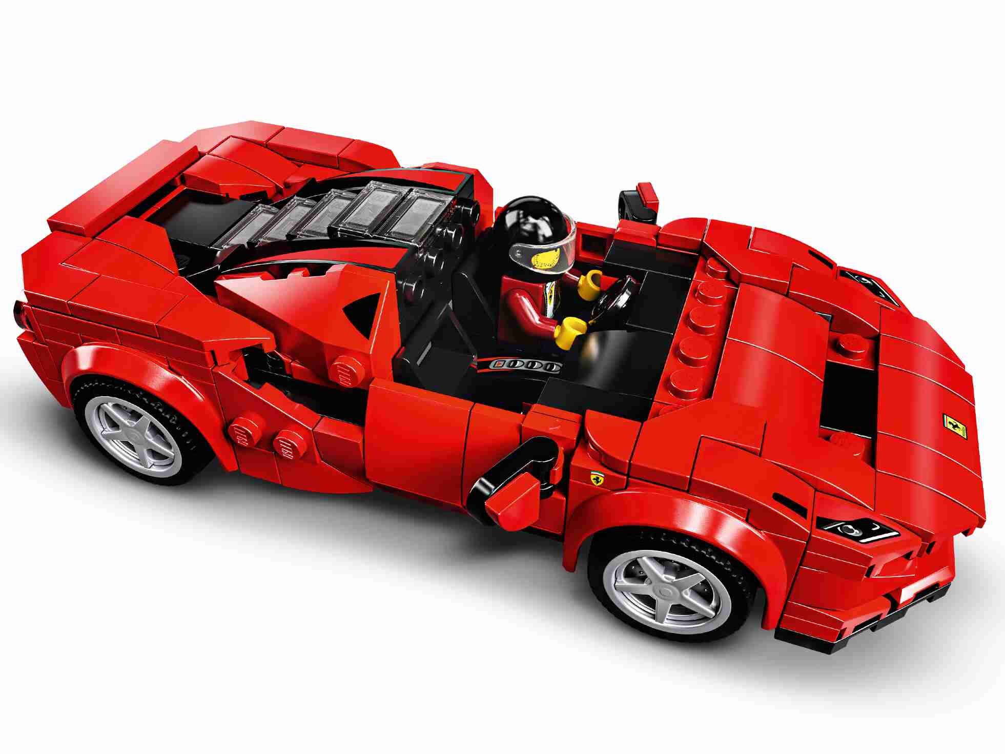 LEGO 76895 Speed Champions Ferrari F8 Tributo Rennwagenspielzeug mit Rennfahrer