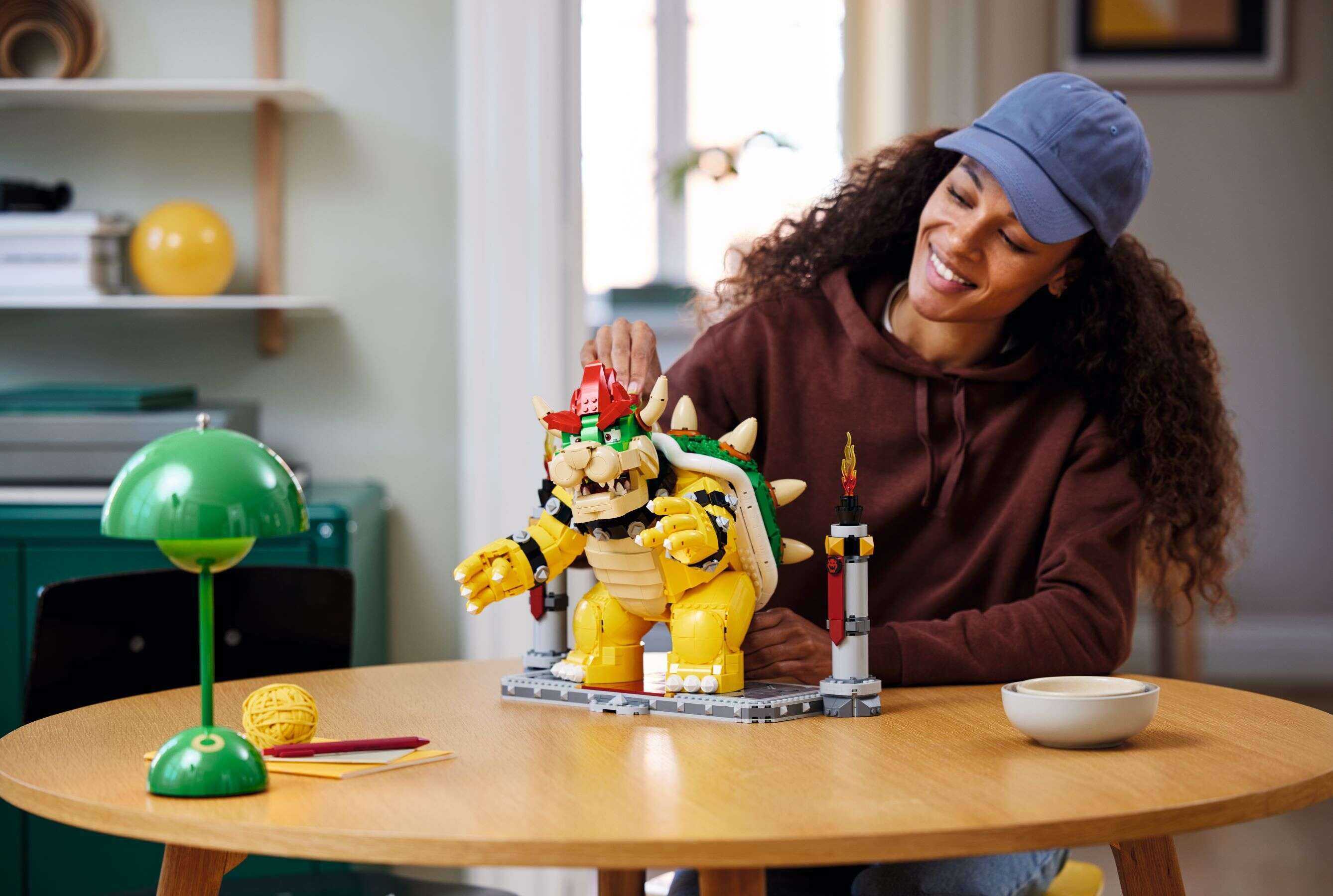 LEGO 71411 Super Mario Der mächtige Bowser, 3D-Modell-Bausatz, Bewegliche Figur