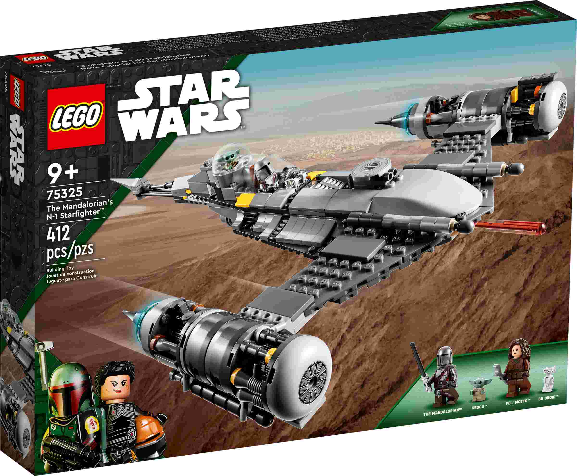 LEGO 75325 Star Wars Der N-1 Starfighter des Mandalorianers mit Blaster-Pistole