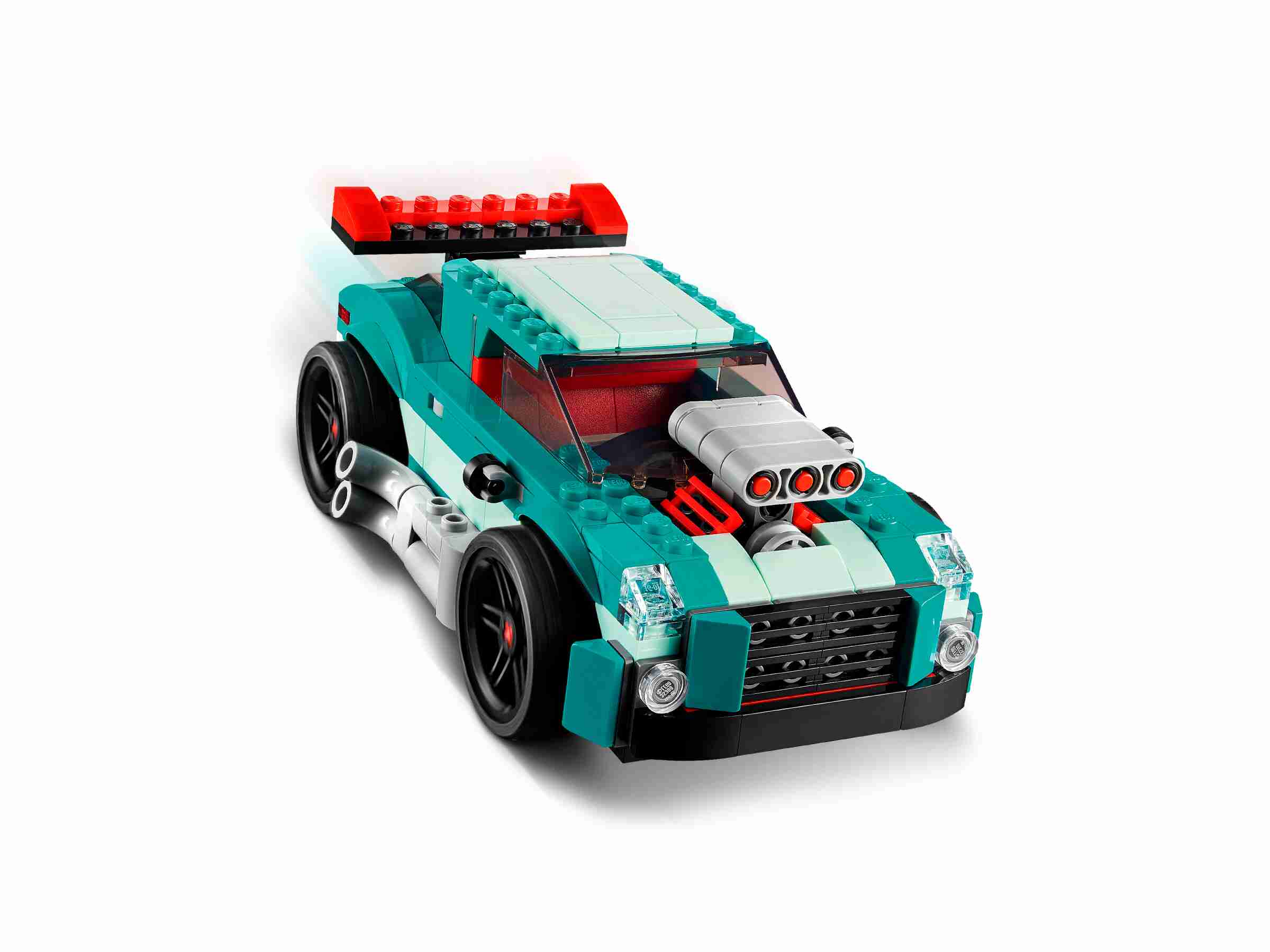 LEGO 31127 Creator 3-in-1 Straßenflitzer, Rennwagen oder Hot  Rod