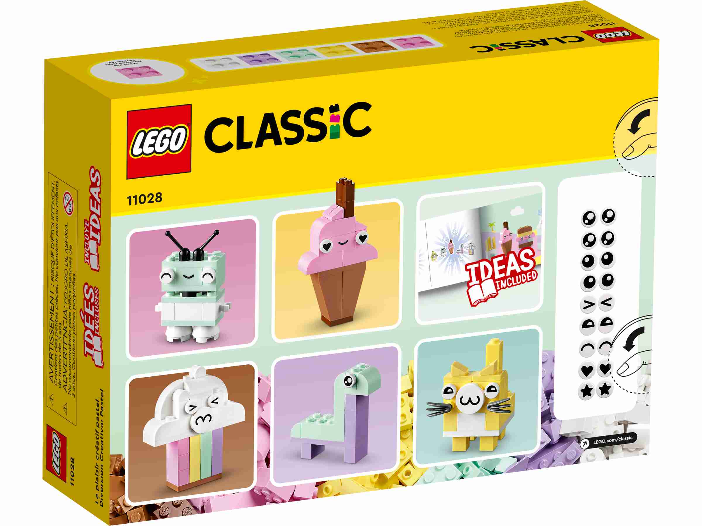 LEGO 11028 Classic Pastell Kreativ-Bauset, Bauanleitungen für 5 Modelle