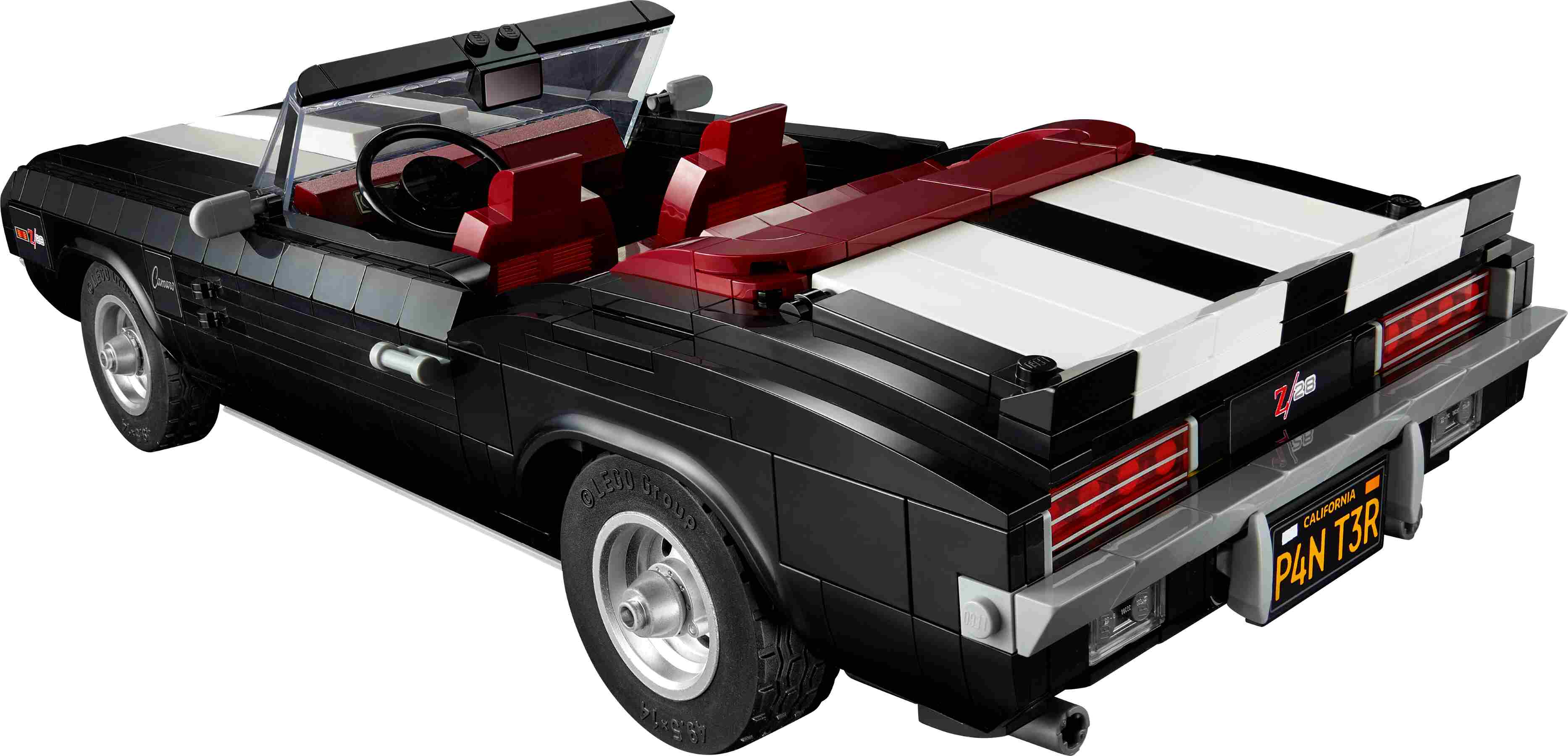 LEGO 10304 Icons Chevrolet Camaro Z28, Modellauto Sammlerstück Retro-Accessoires
