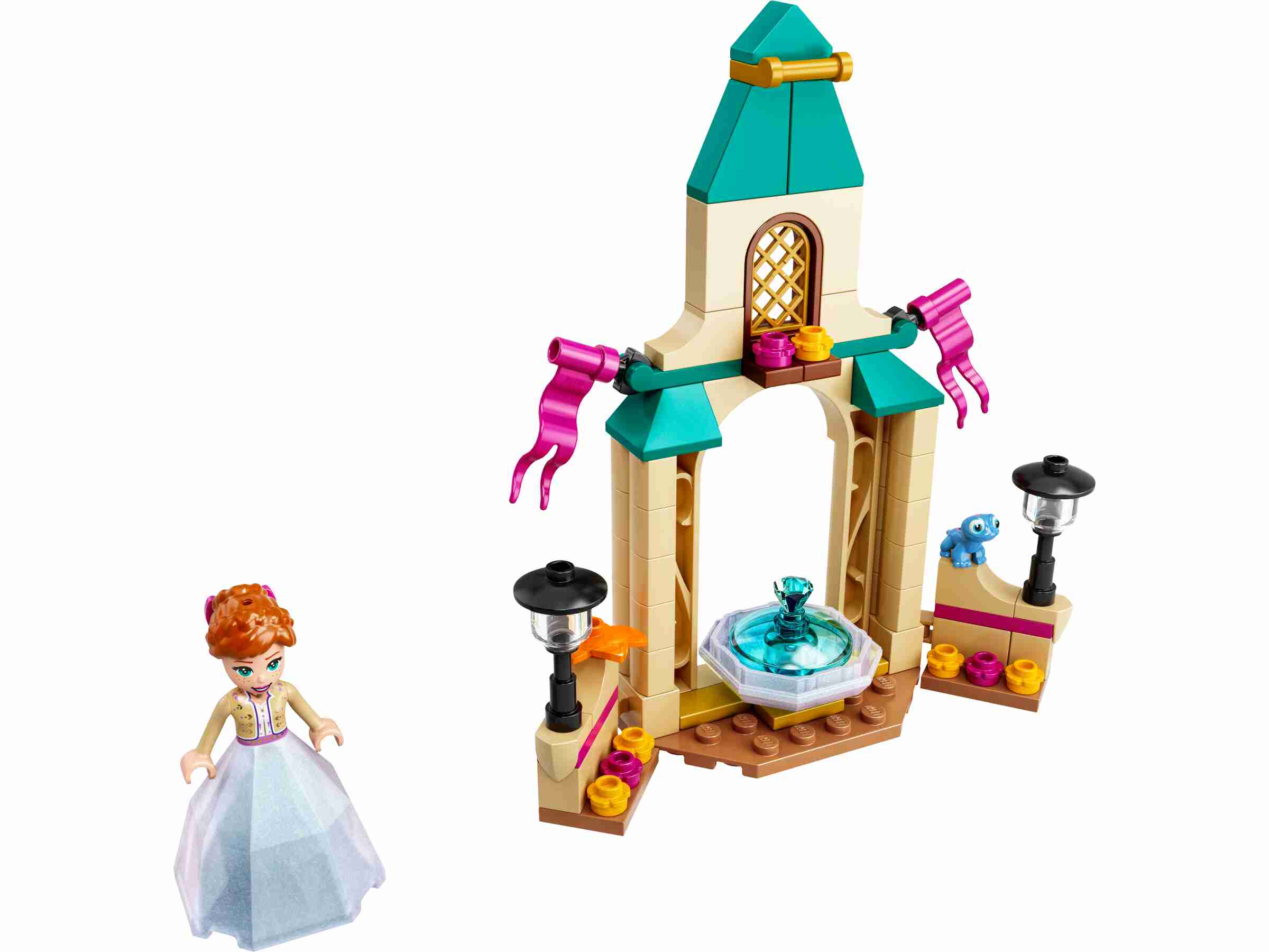 LEGO 43198 Disney Annas Schlosshof, aus Die Eiskönigin 2, Diamantkleid