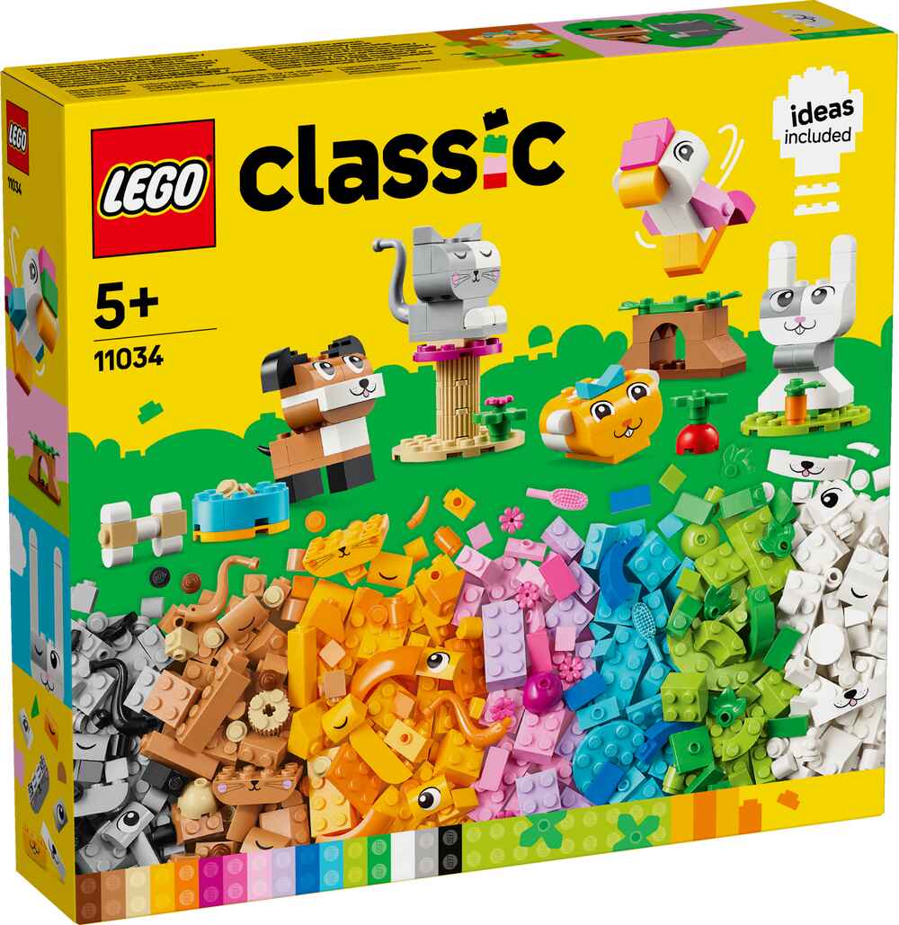 LEGO 11034 Classic Kreative Tiere, inklusive Anleitung mit 10 Bauideen