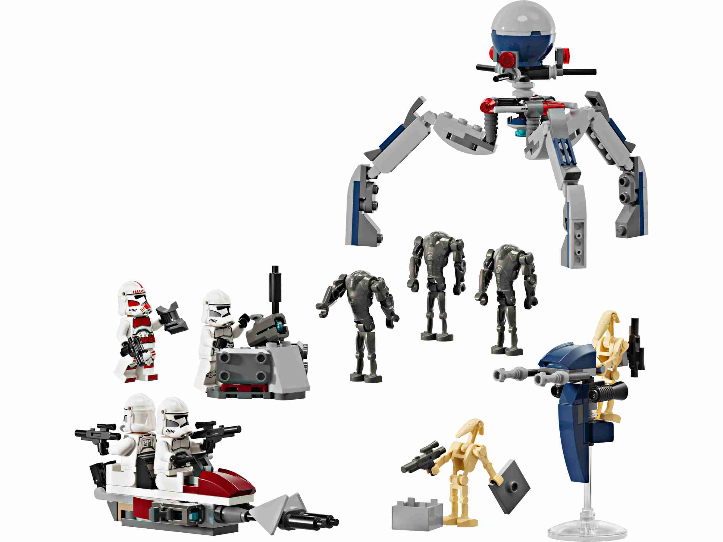 LEGO 75372 Star Wars Clone Trooper & Battle Droid Battle Pack, 9 Figuren