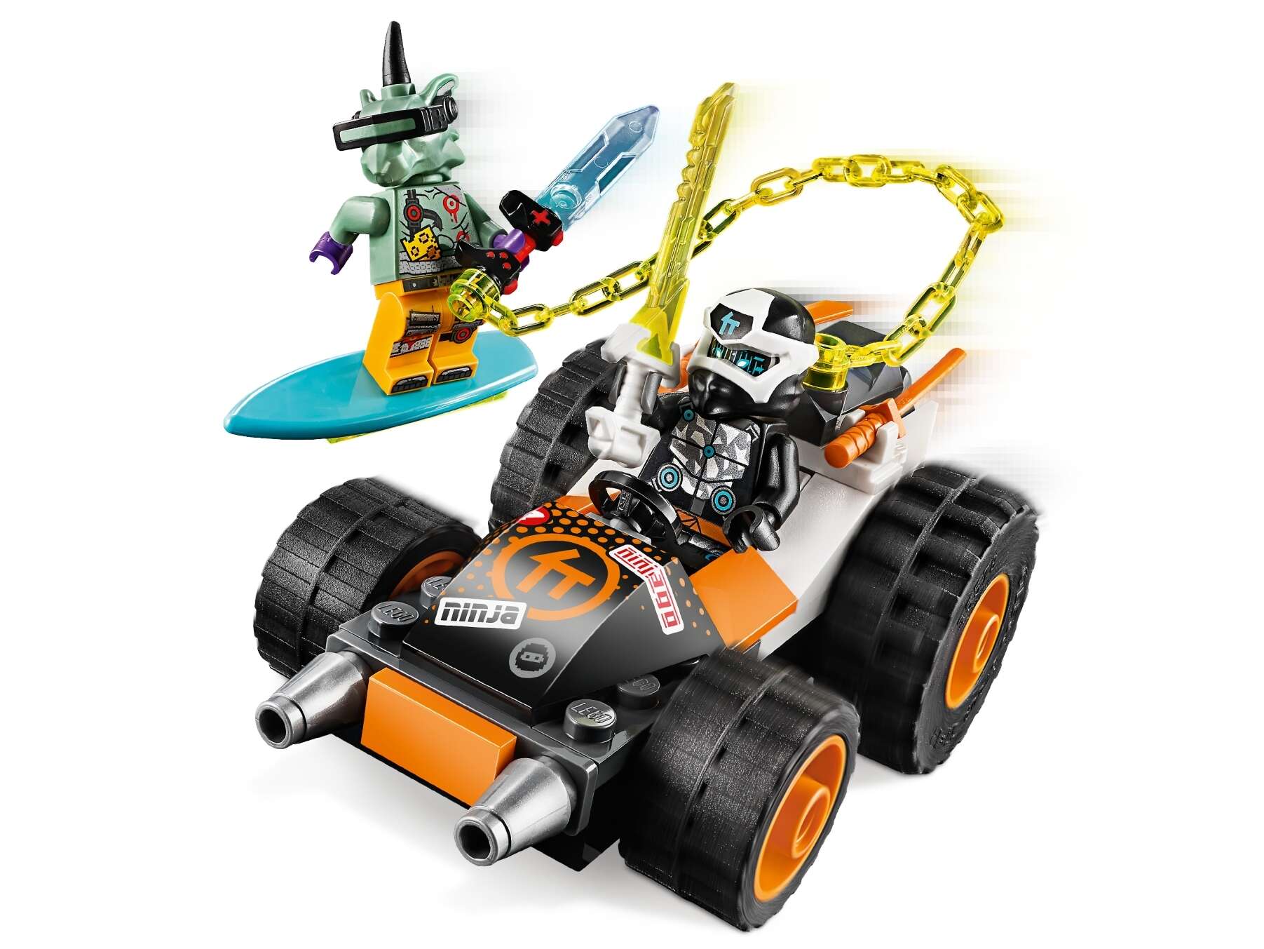 LEGO 71706 NINJAGO Coles Speeder, Prime Empire Rennwagen + 2 Minifiguren