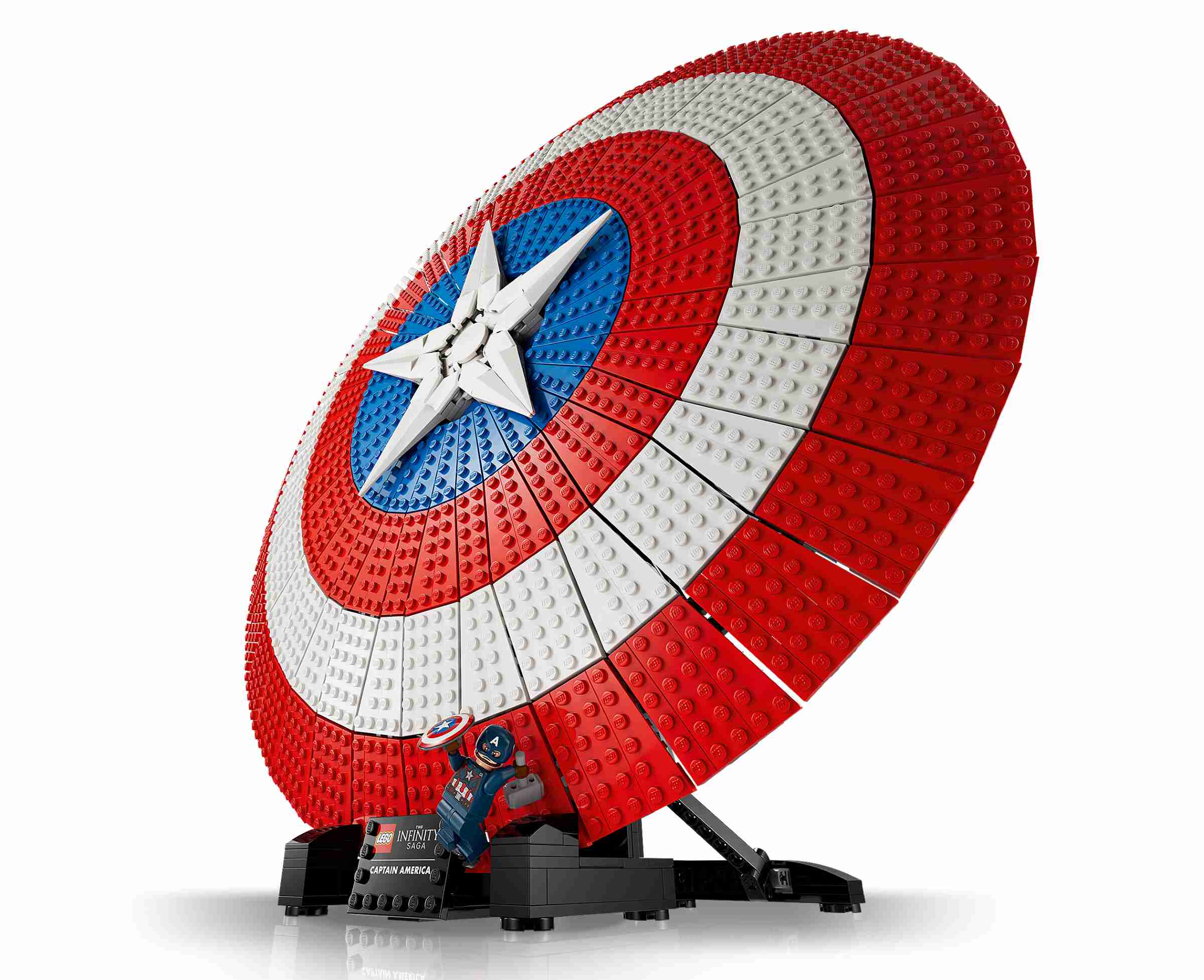 LEGO 76262 Marvel Super Heroes Captain Americas Schild, detailgetreues Modell