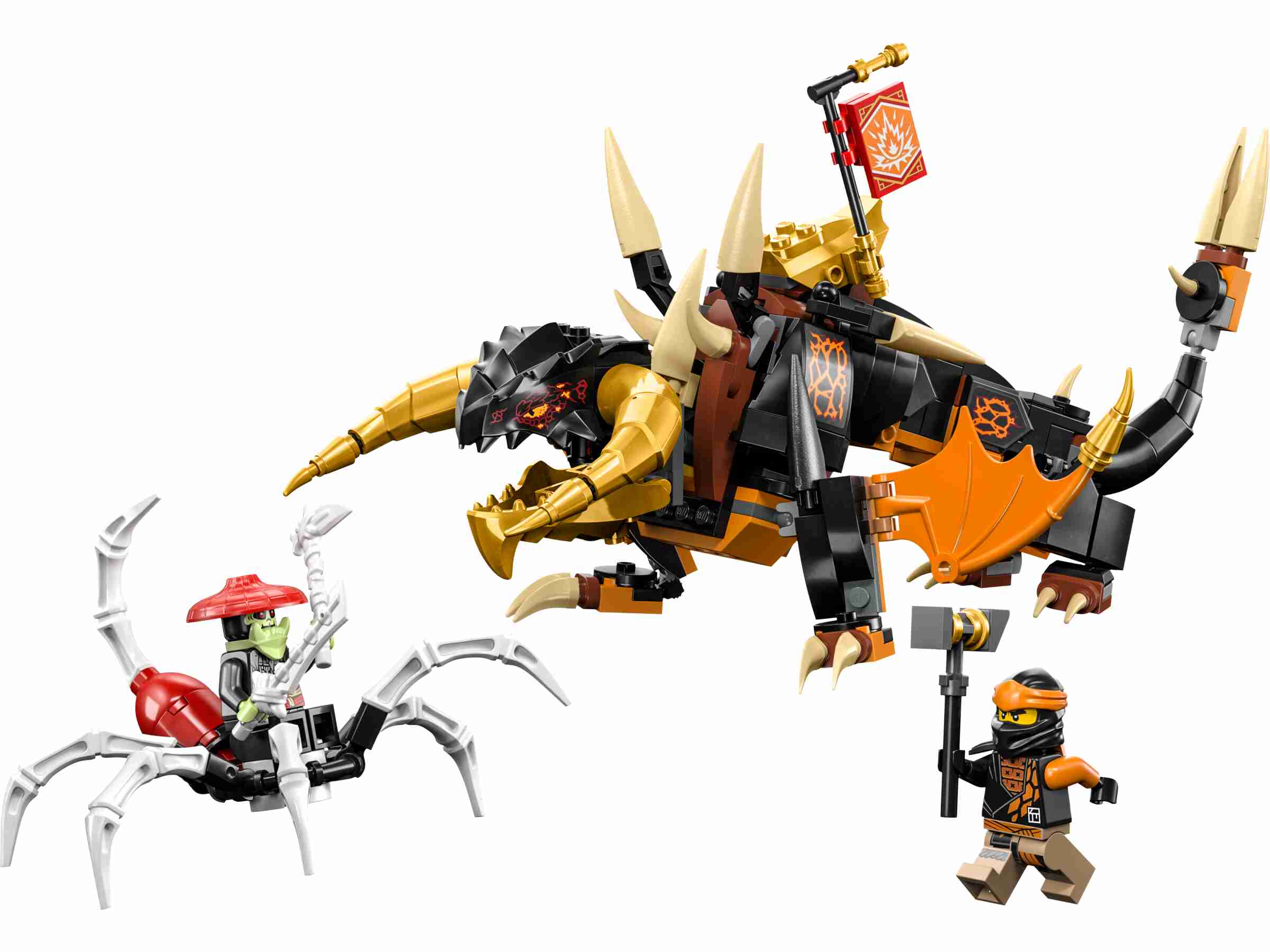 LEGO 71782 NINJAGO Coles Erddrache EVO, Skelett-Skorpion, Skorpion-Monster